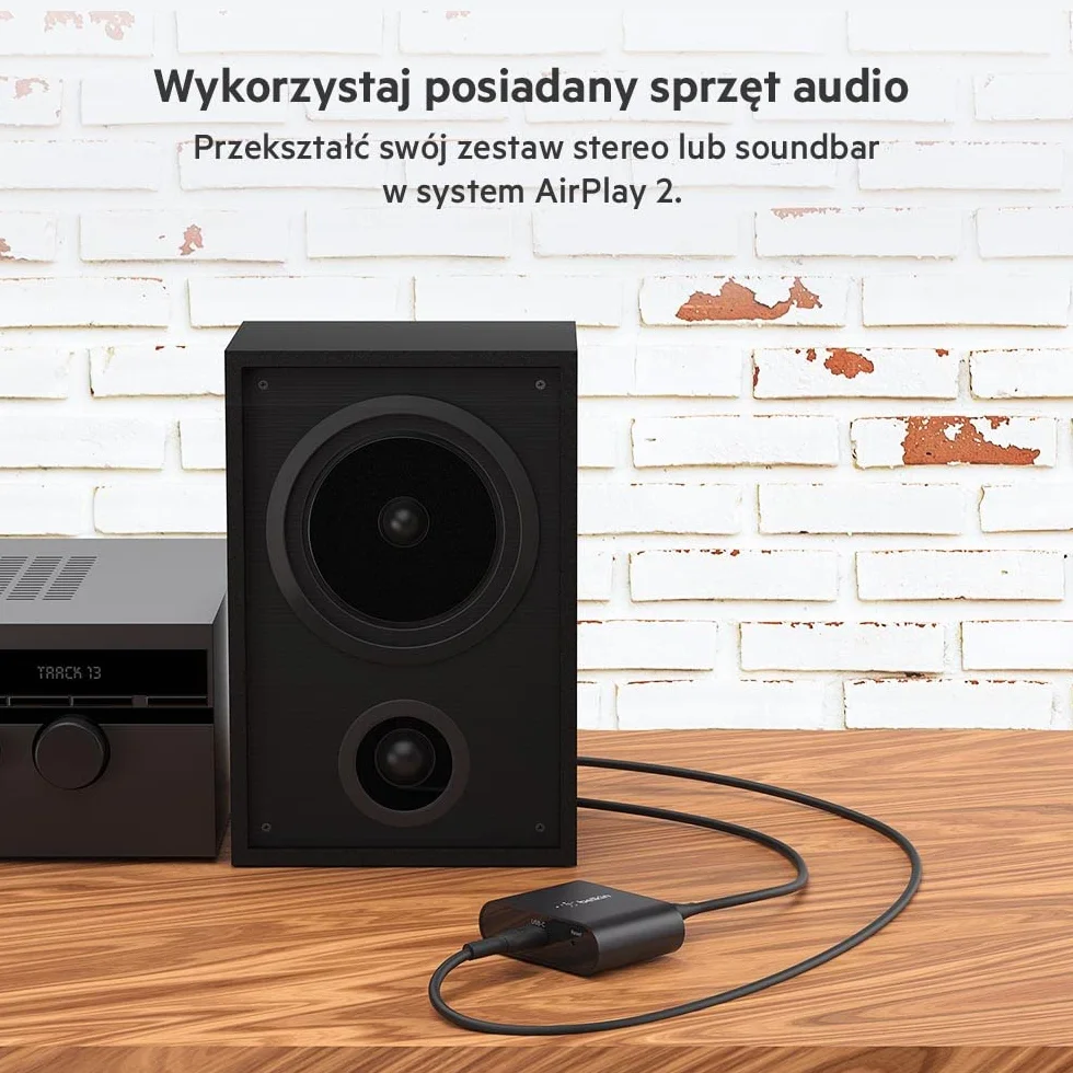 Belkin SoundForm Connect AirPlay 2 (Audio-Adapter für drahtloses Streaming mit optischen und 3,5-mm-Lautsprecher-Eingängen für iPhone, iPad, Mac mini, MacBook Pro und andere AirPlay-fähige Geräte)