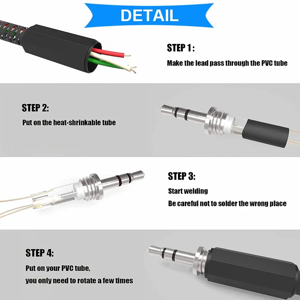 10 sztuk PJ-307 3,5 mm stereo audio gniazdo jack 5 pin montaż płytki drukowanej gniazdo do audio adapter słuchawek do urządzeń wideo/audio z 10 sztukami 3,5 mm adapter wtyczki TRS