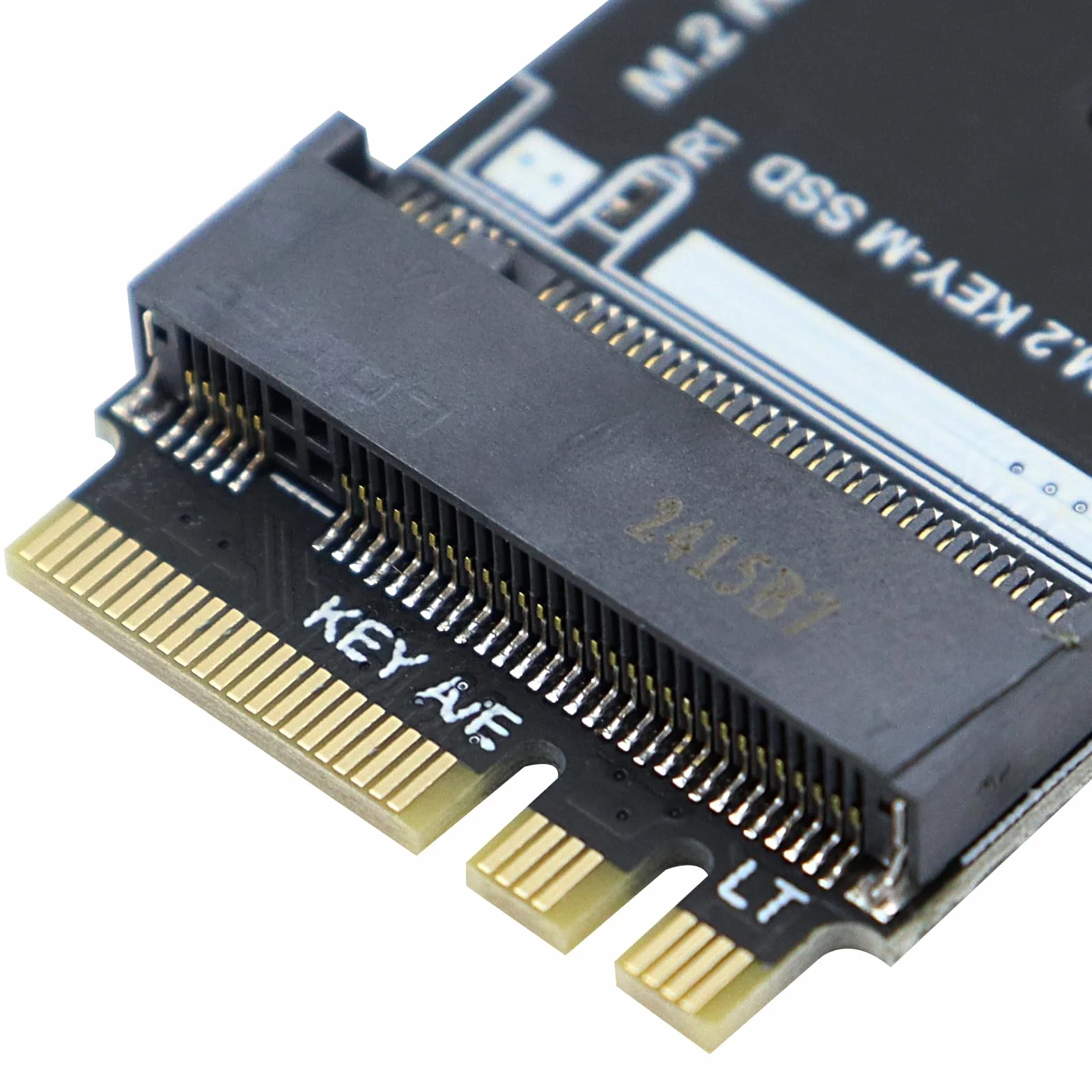 POFET Nvme Adapter, karta konwertera M2 Key A/E na NVME do interfejsu karty sieci WiFi na interfejs dysku twardego M.2