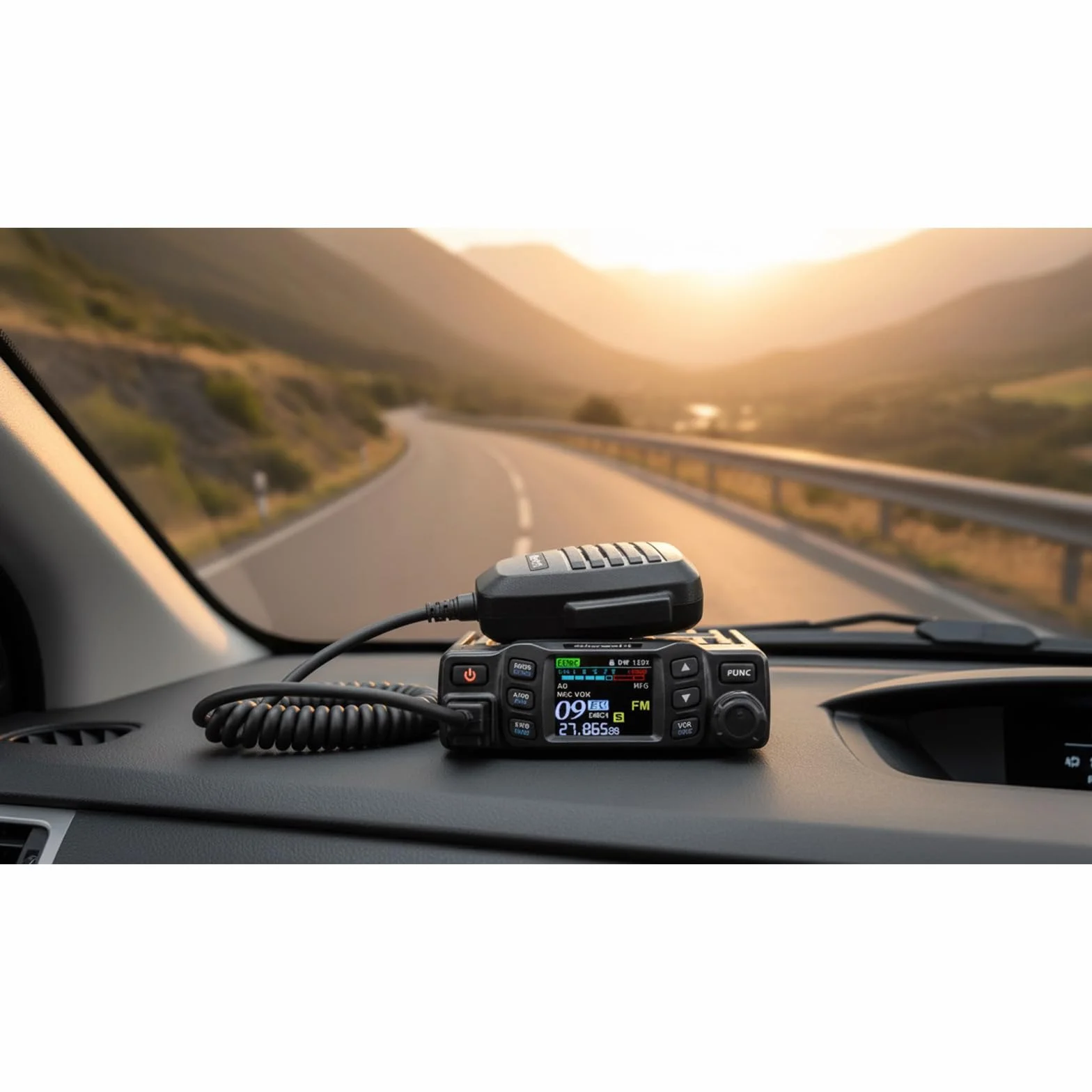 Albrecht AE 5900 Mini SSB CB radiotelefon – kompaktowe urządzenie radiowe AM/FM/SSB o mocy 12 W, redukcja szumów NRC, funkcja repeatera, ochrona SWR i kolorowy wyświetlacz TFT – idealne do samochodów