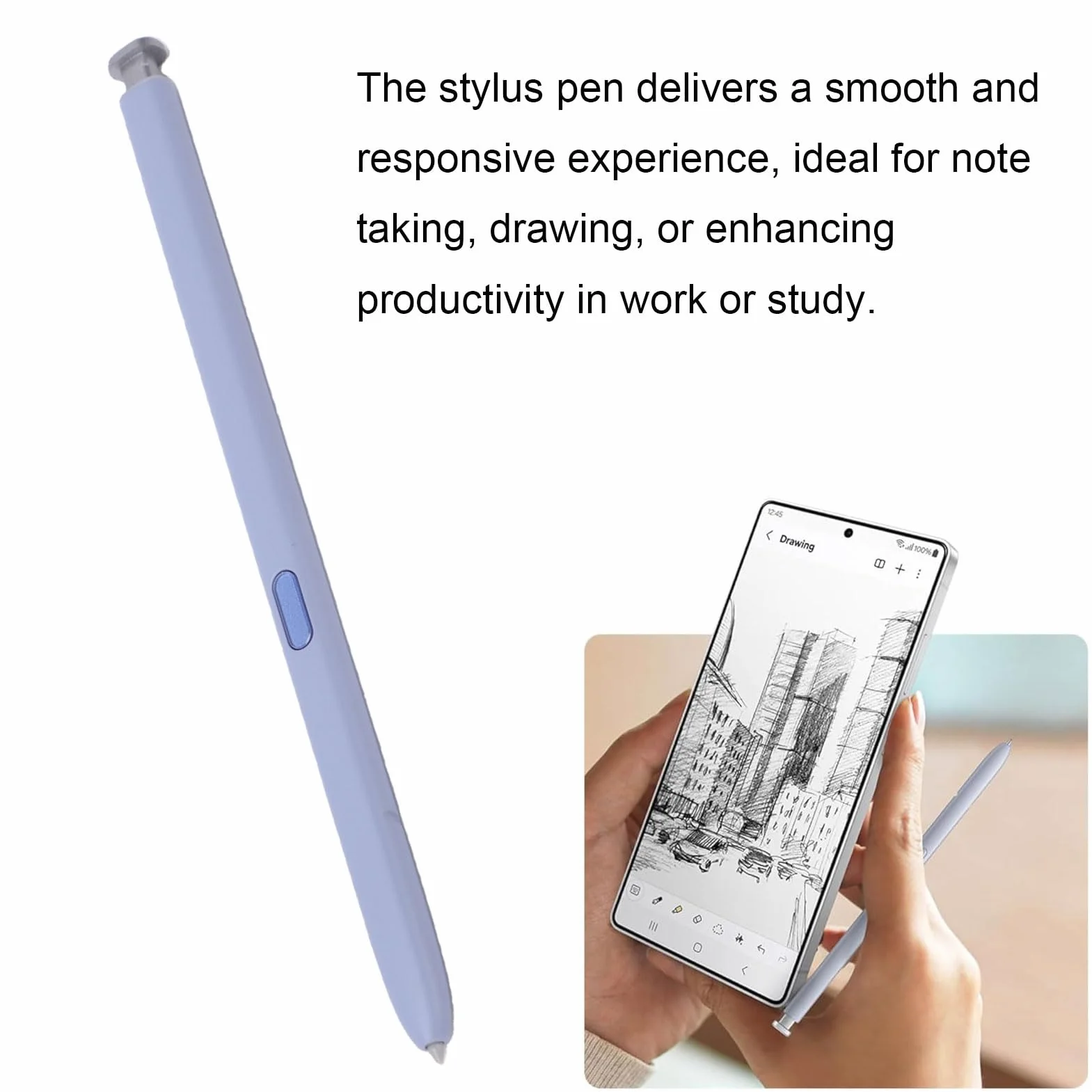Rysik do Samsunga S25 Ultra 5G, Zamiennik, 4096 Poziomów Nacisku i 5 Końcówek, Model EJ PS938BBEGUJ (Jasnosrebrny)