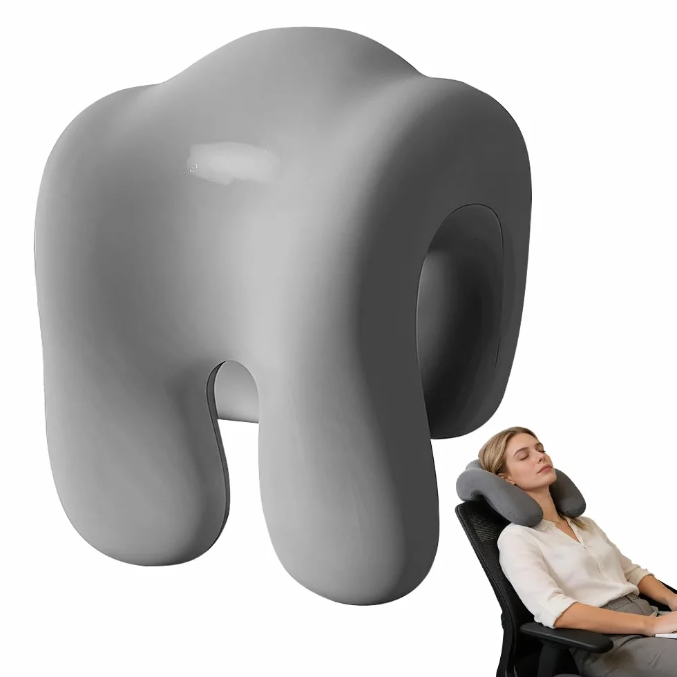 poduszka pod kark z efektem pamięci, poduszka na kark do krzesła biurowego, ergonomiczna poduszka na kark, poduszka pod głowę dla dorosłych i studentów do krzesła biurowego, krzesło obrotowe
