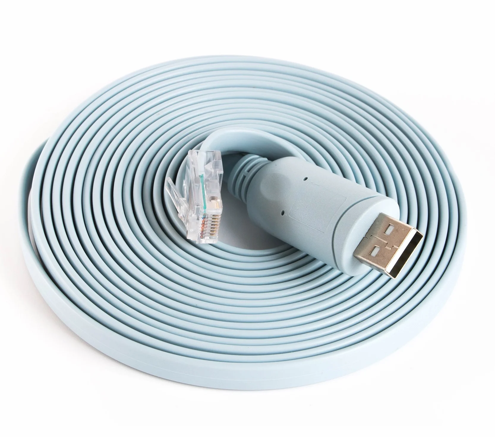 FTDI USB RS232 szeregowy port COM do męskiego kabla konsoli RJ45 kabel rollover do routerów Cisco (12FT)