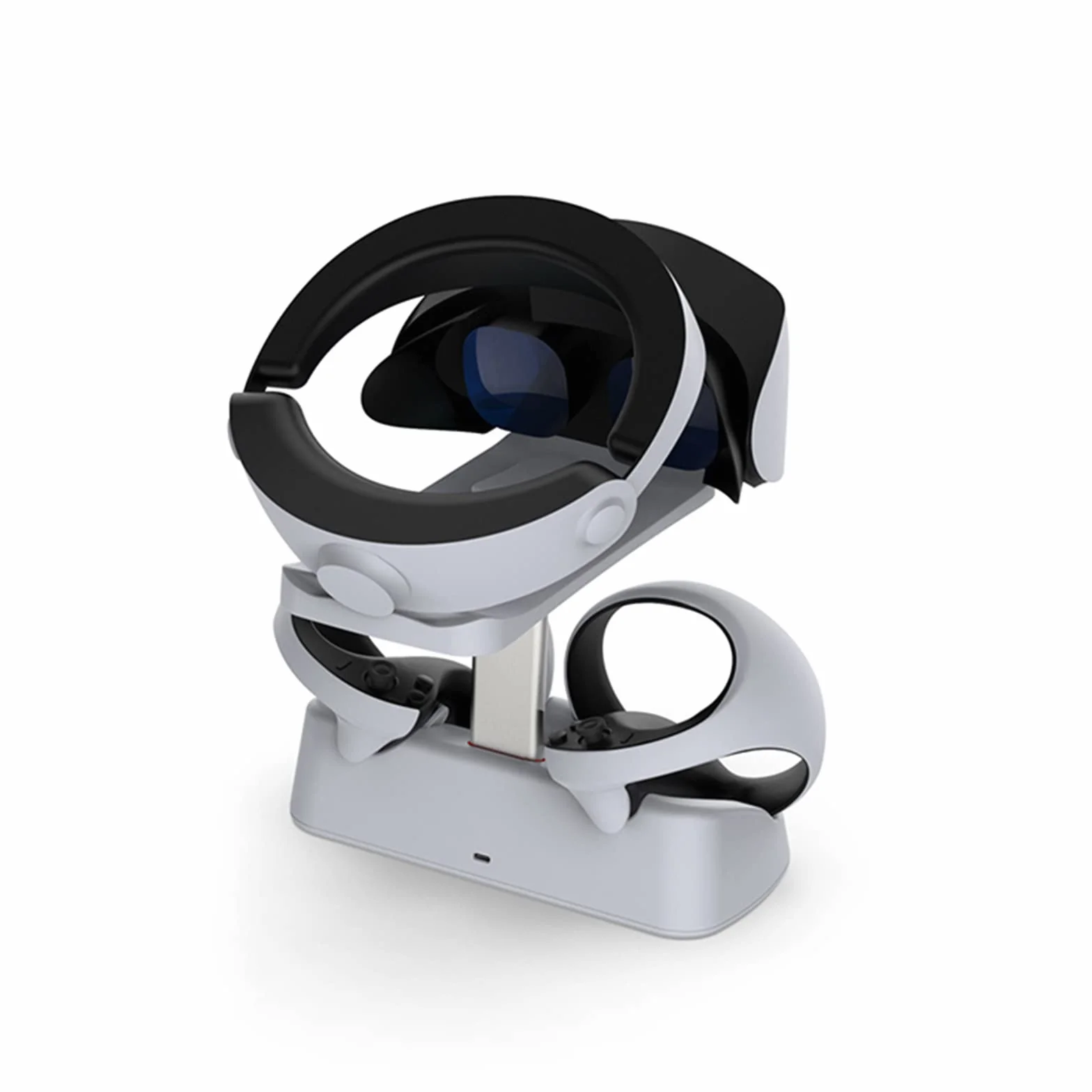 Stacja dokująca ładująca PlayStation VR2 Sense z oświetleniem wyświetlaczowym i stojakiem na słuchawki VR