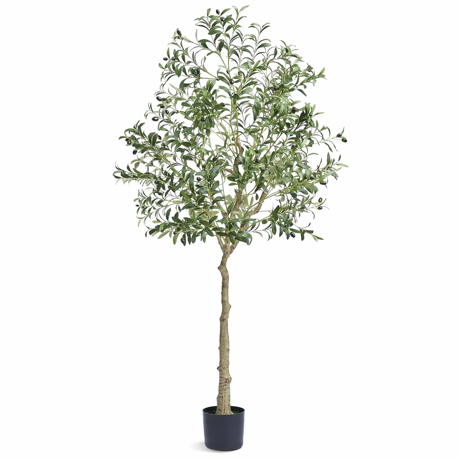 VEVOR Sztuczne drzewo oliwne 179 cm PE z doniczką 170 x 145 mm dekoracja do domu biura