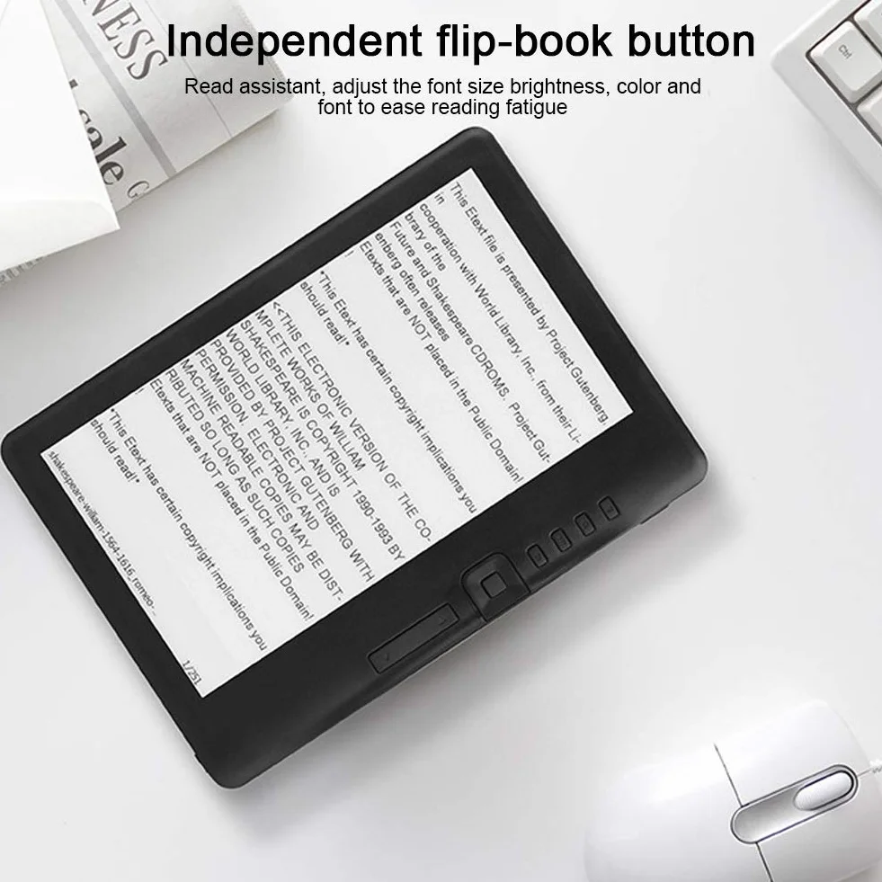 Czytnik e-booków-BK7019 7-calowy wodoodporny przenośny czytnik e-booków Kolorowy ekran obsługuje kartę TF(#2)