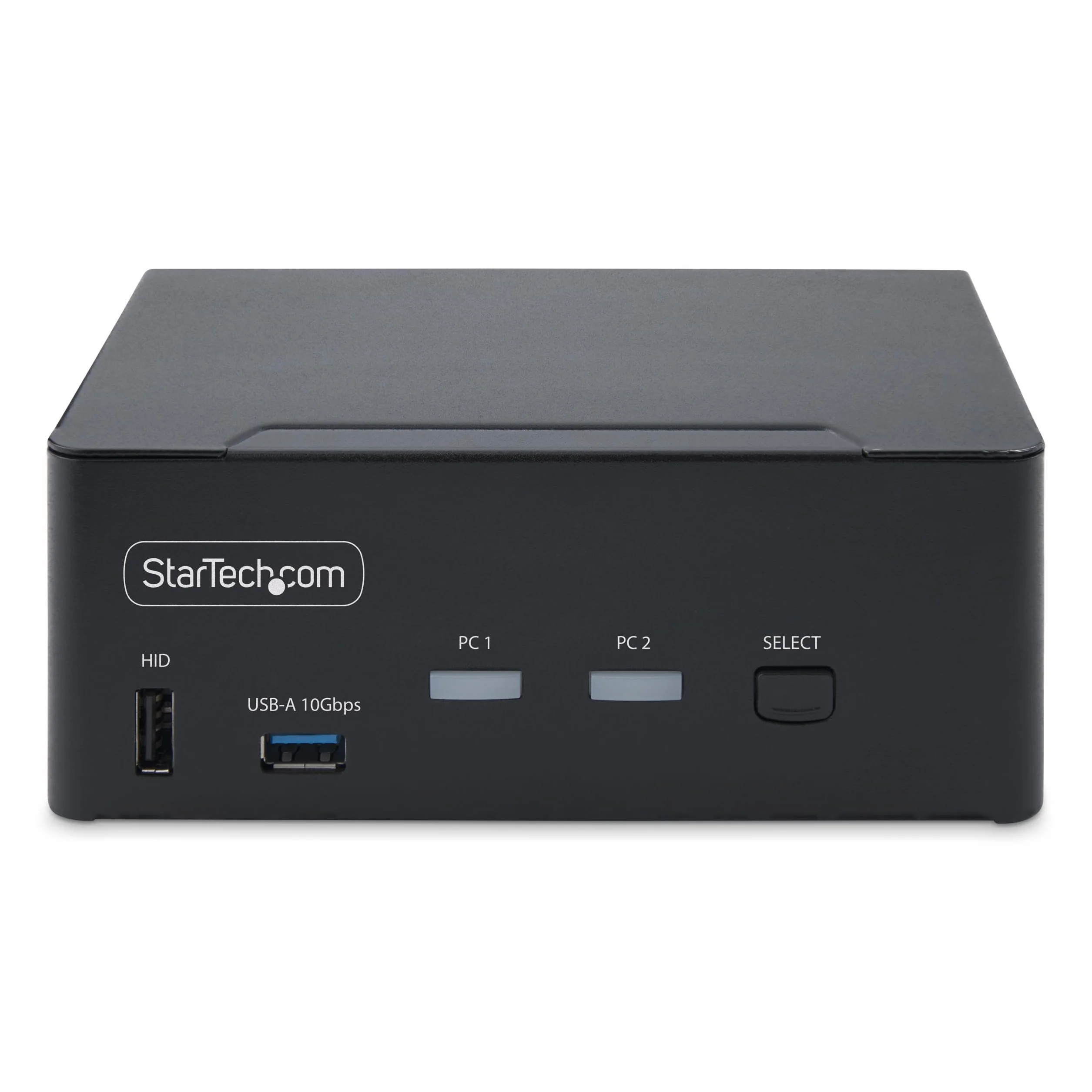 StarTech.com KVM 2-portowy przełącznik DisplayPort do dwóch monitorów, 8K 60 Hz/4K 144 Hz, DP 1.4, 2 x USB 10 Gbps, 4 x USB, hotkey/TAA