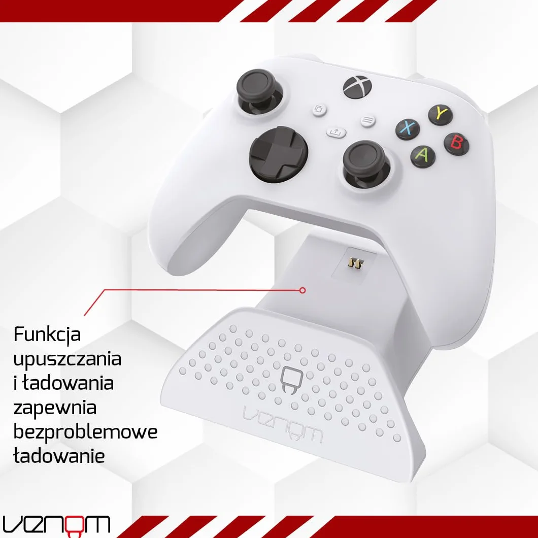 Venom Charging Dock with Rechargeable Battery Pack - White (Xbox Series X & S/Xbox One)