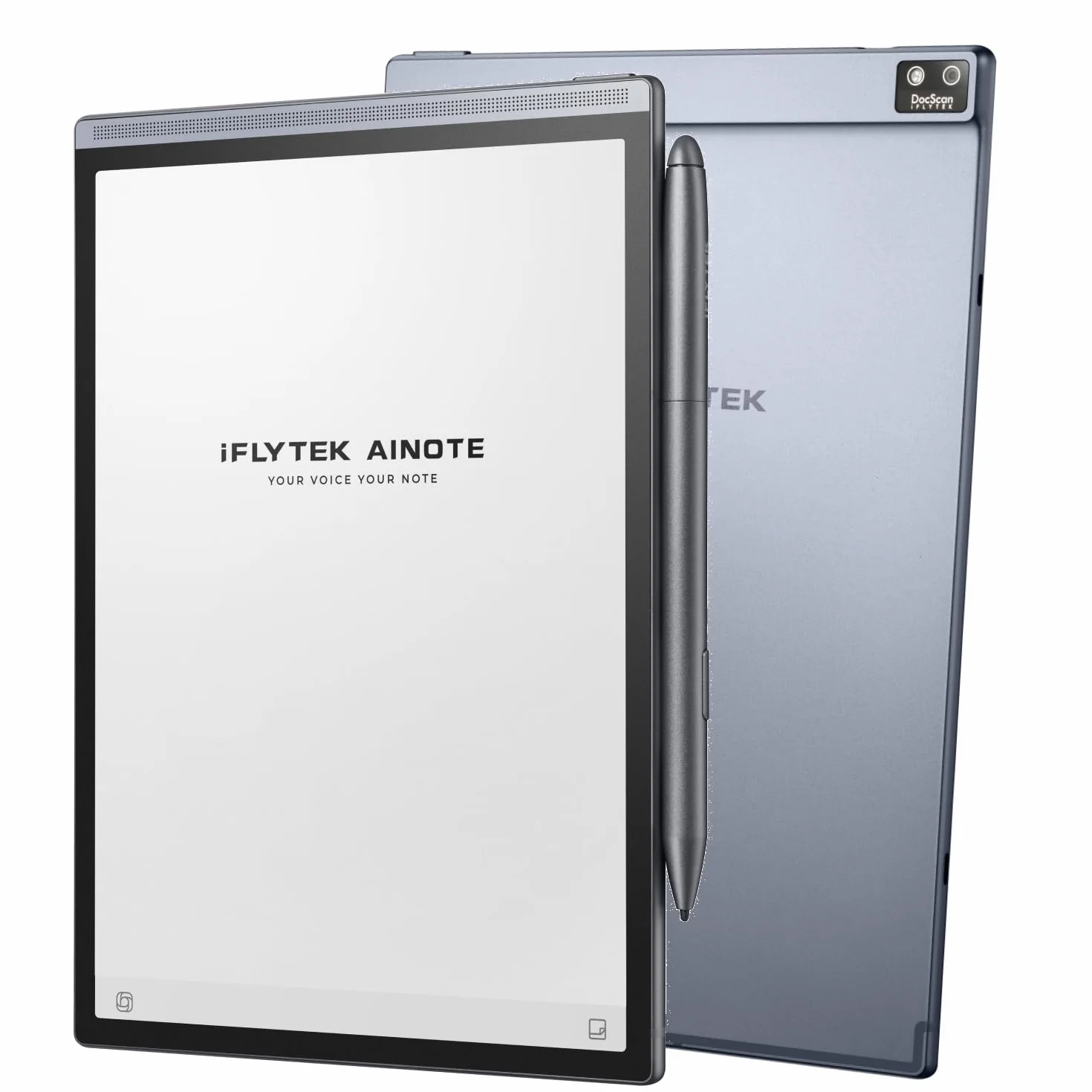 iflytek AINOTE Air 2 8,2 elektroniczny tablet do notatek i cyfrowy papier z rysikiem, nagrywanie AI, wielojęzyczny transkrypcja, czytanie i zarządzanie zadaniami – szary