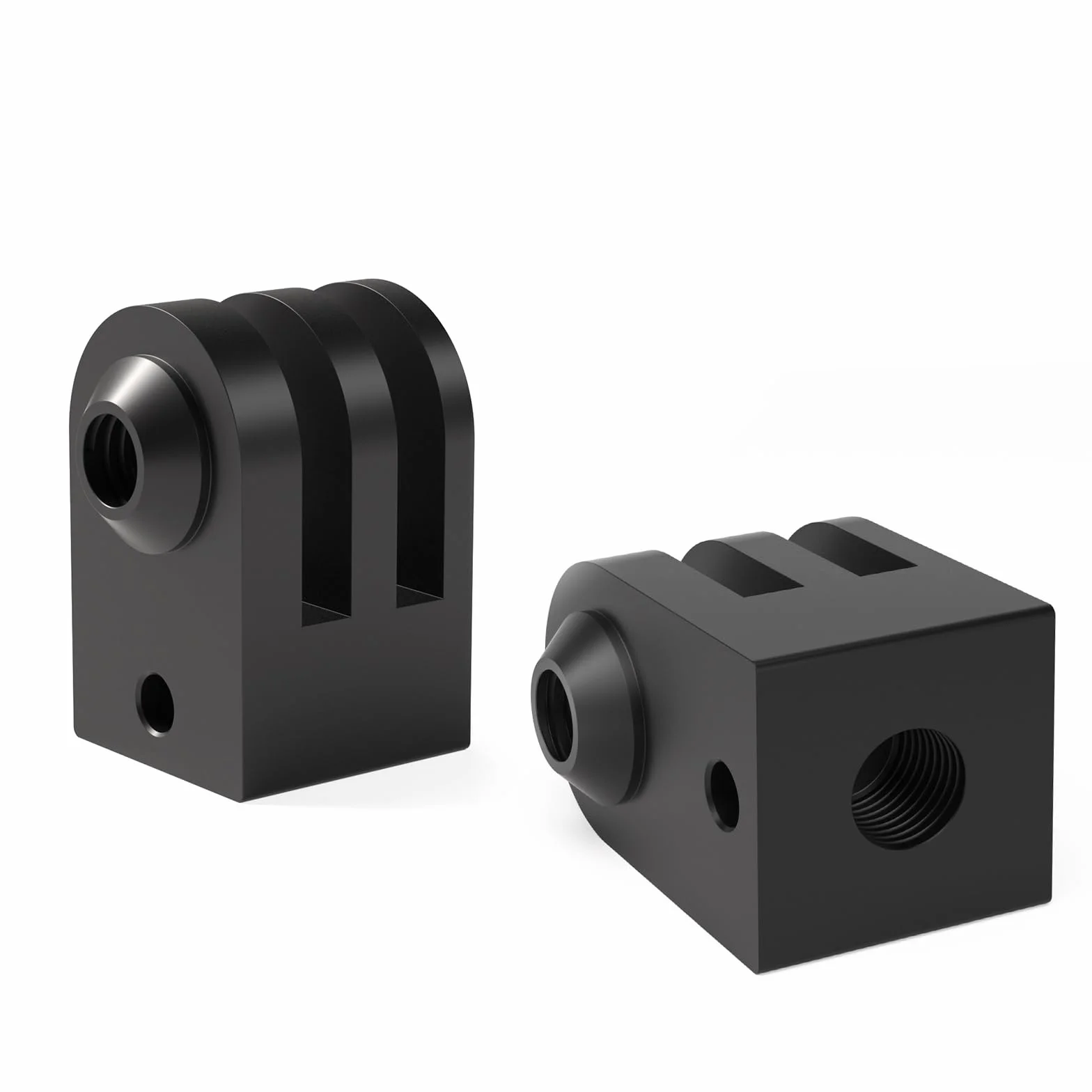 HSU Aluminiowy adapter do montażu na statywie do GoPro, 2-pak adapterów do kamery Hero 13/12/11/10/9/8/7/6/5/4/3 (czarny)