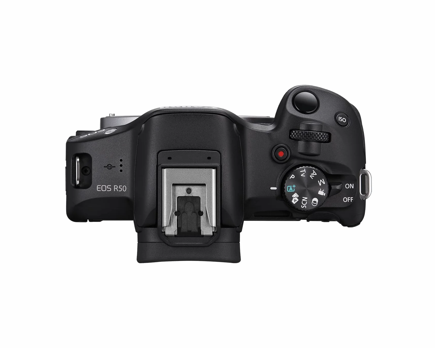 Canon EOS R50|Aparat bezlusterkowy 24,2 MP APS-C, tylko korpus, do 15 kl./s. | Podwójny pikseli CMOS AF II|4K 30p Oversampled 6K|Ekran o zmiennym kątu|Bluetooth i WiFi|czarny