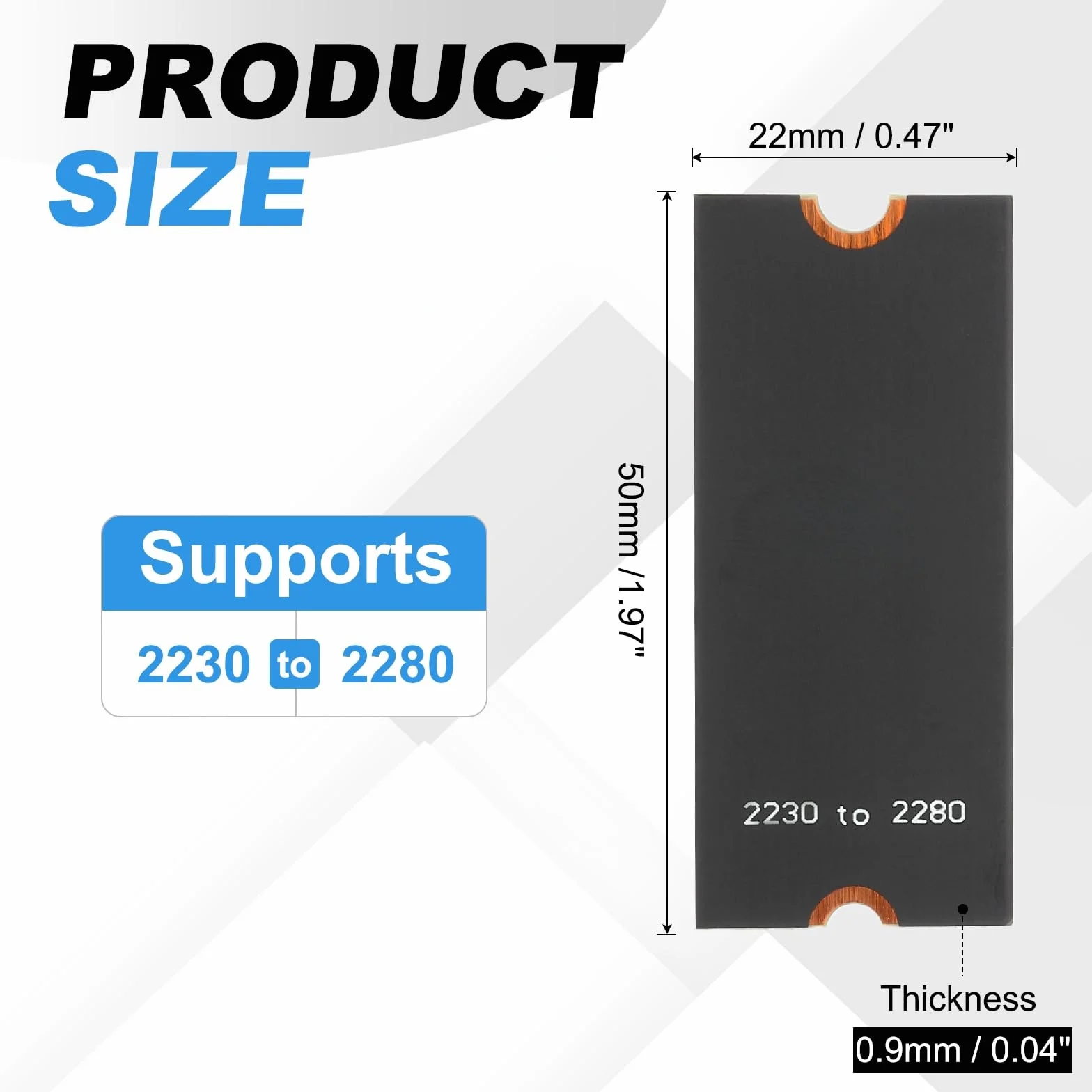 PATIKIL M2 NVME SSD rozszerzony adapter transferu karty 2230-2280, 2 szt. adapter przedłużający M.2 zmiana na długi rozmiar ze śrubokrętami do domowego biura kawiarenek internetowych, czarny