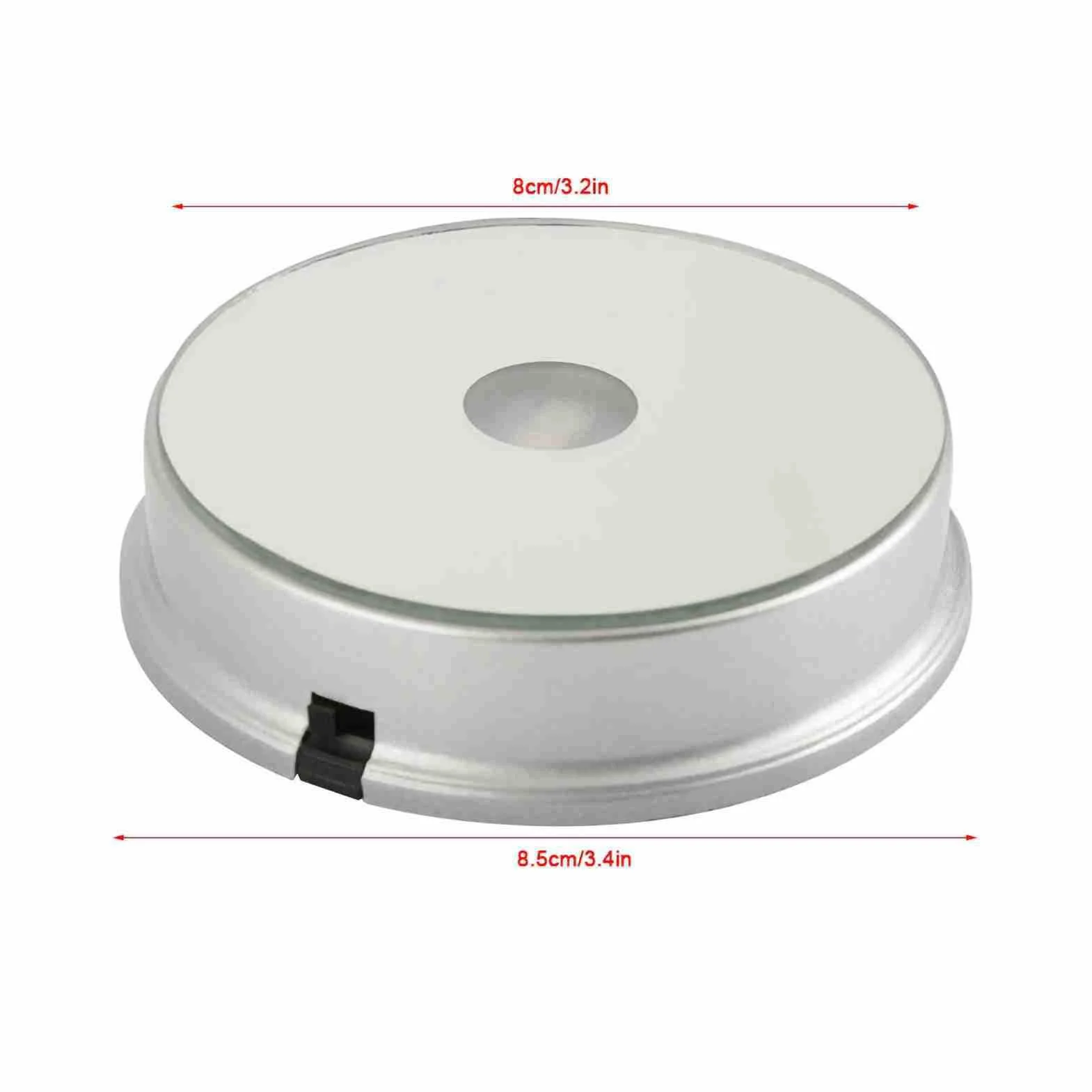 Podstawa Oświetleniowa LED Podświetlany Stojak na kryształową kulę Szklana Sztuka Kubek RGB Wielokolorowe Oświetlenie Okrągły USB Zasilany