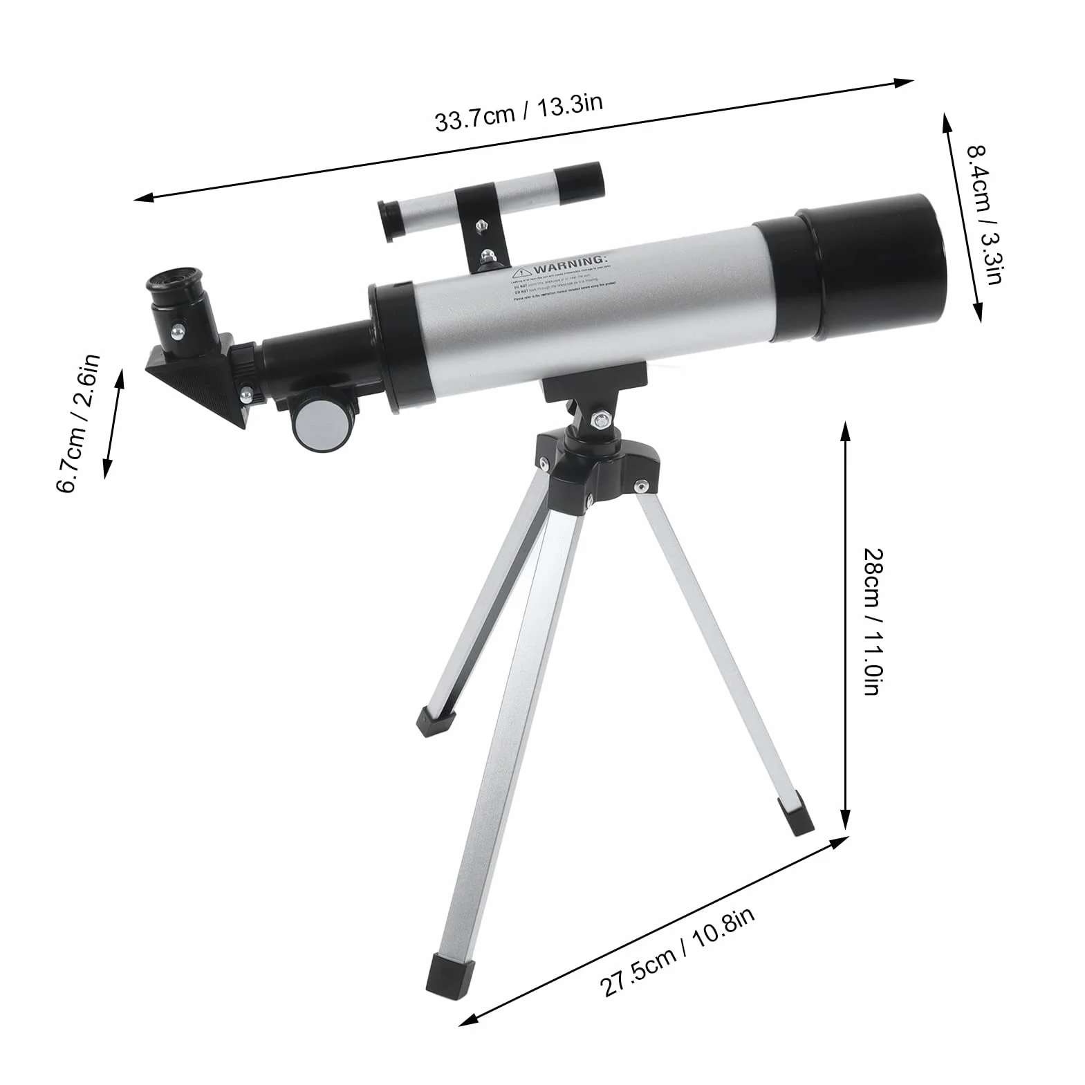Dziecięcy Teleskop Astronomiczny, 50mm Apertura 360mm Teleskop Astronomiczny z Refraktorem i Statywem Przenośny Teleskop Monokularowy dla Początkujących Astronomów/Dorosłych/Dzieci