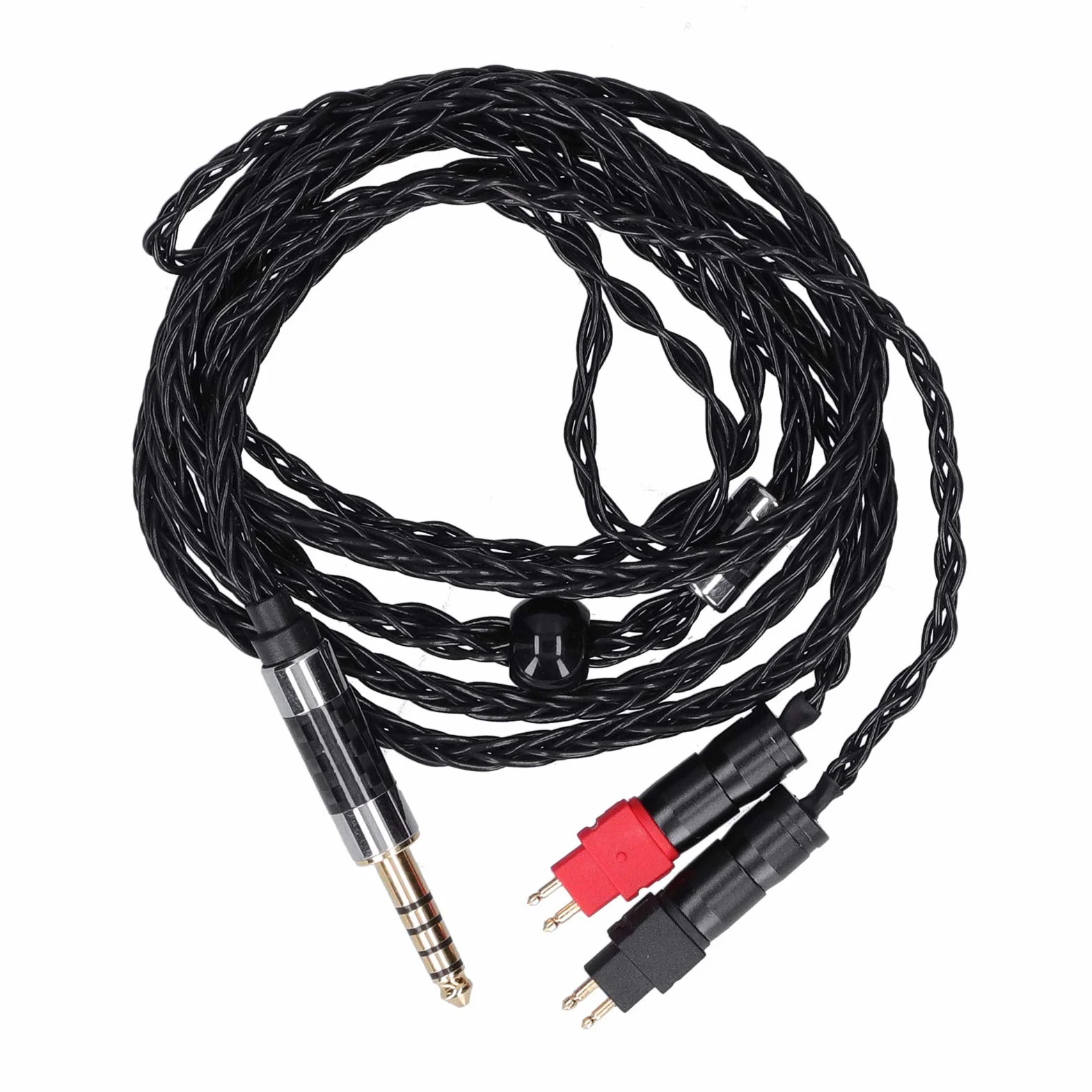 Hd600 nauszniki zrównoważony kabel 4,4 mm metalowa podwójna igła 8 rdzeń Occ Srebrny platerowany dla Hd600 Hd580