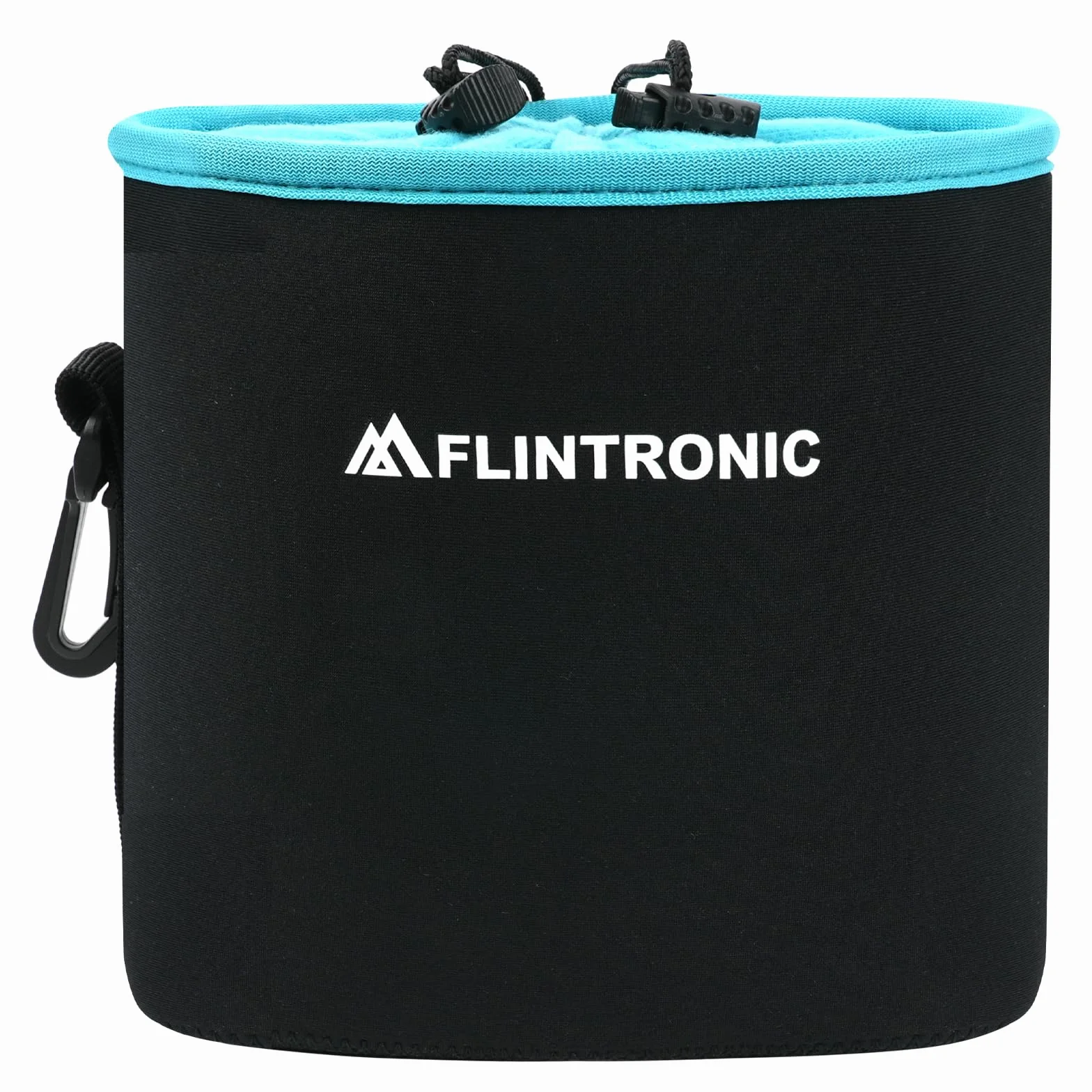 flintronic Torba na aparat, neoprenowa torba na aparat z podszewką z polaru, pokrowiec na obiektyw i akcesoria do aparatu, czarny, M:17*18*12cm
