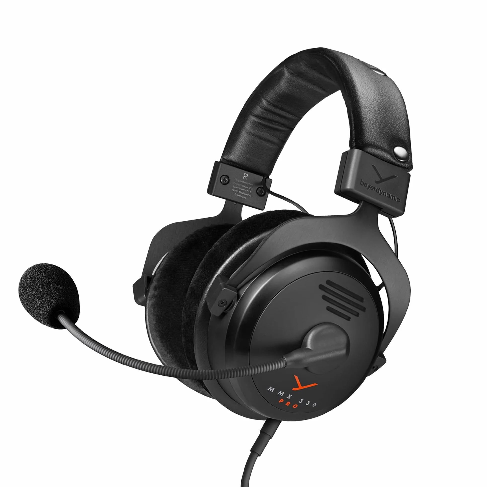 beyerdynamic MMX 330 PRO otwarte słuchawki gamingowe z przetwornikiem STELLAR.45 i mikrofonem pojemnościowym, przewodowe słuchawki gamingowe Made in Germany