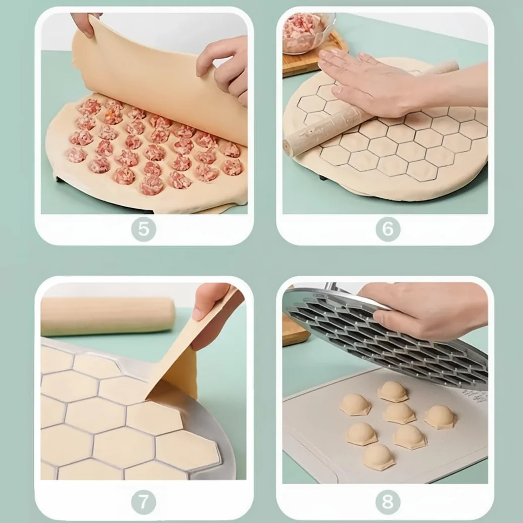 Forma do pierogów, 37 otworów Forma do pierogów ravioli maker ze stopu aluminium formy do pieczenia ciasta akcesoria kuchenne
