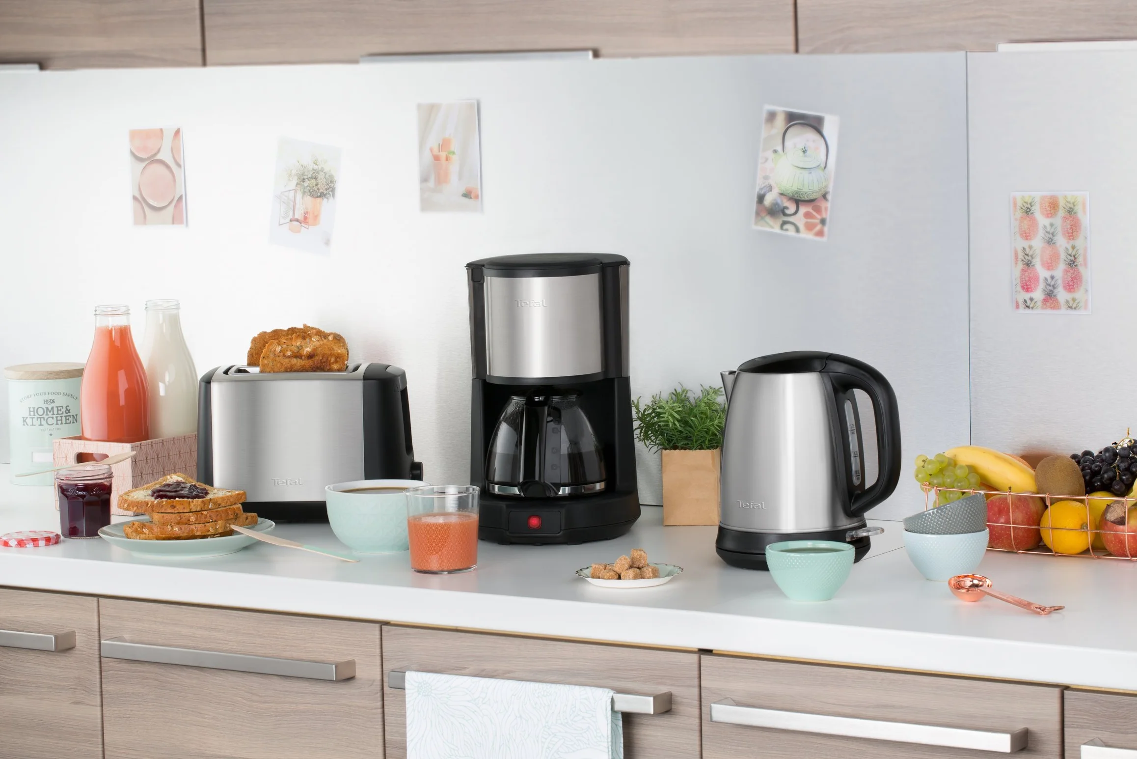TEFAL TT3408 Subito Toster do kanapek, 7 poziomów opieczenia, regulowana szerokość szczelin, funkcja unoszenia pieczywa, rozmrażania, podgrzewania, STOP