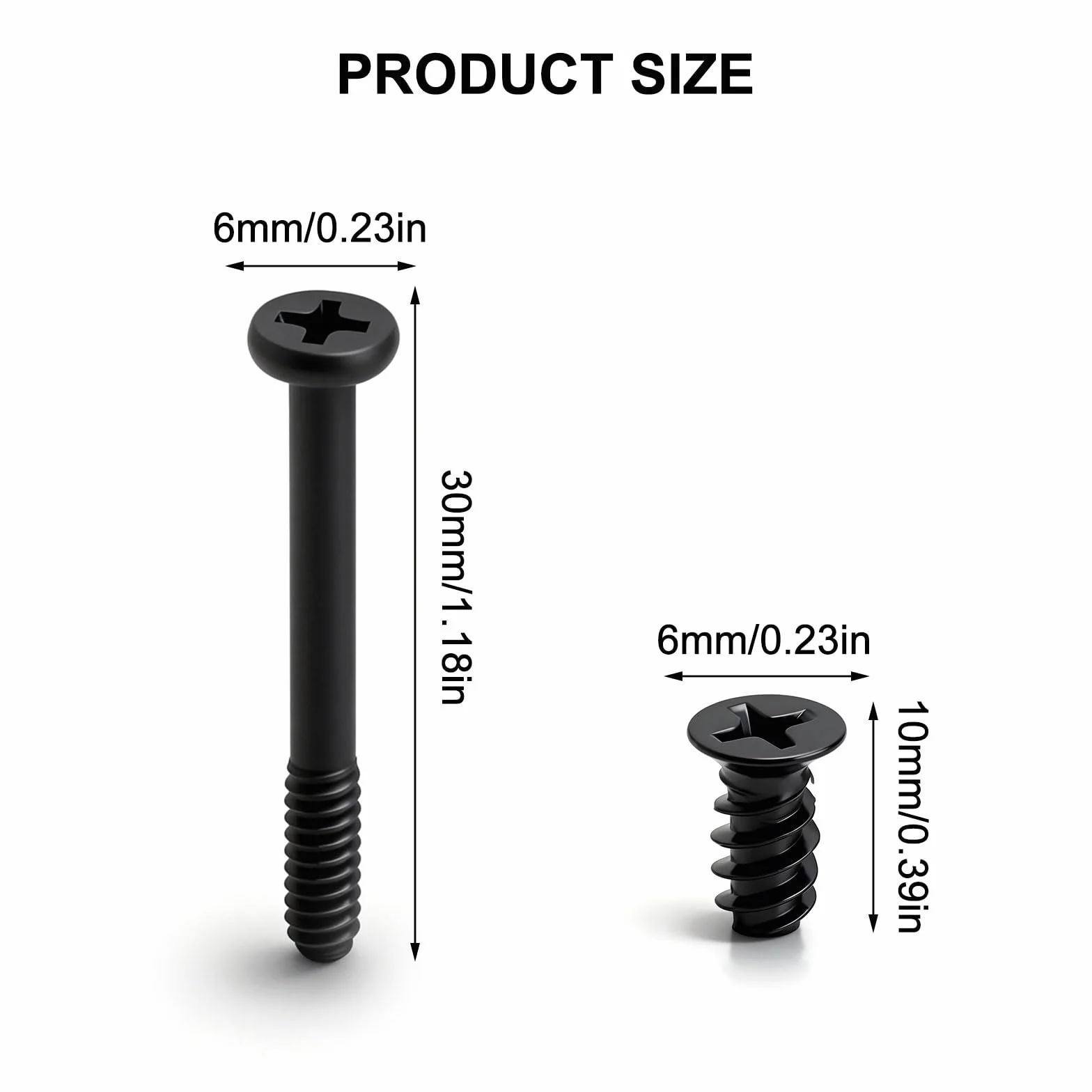 80 sztuk śrub do obudowy komputera, płaska głowica, stal węglowa, śruby wentylatora do obudowy komputera, uchwyt płyty głównej (50-częściowy LG #6-32 x 30 mm + 50-częściowy LG M5 x 10 mm)