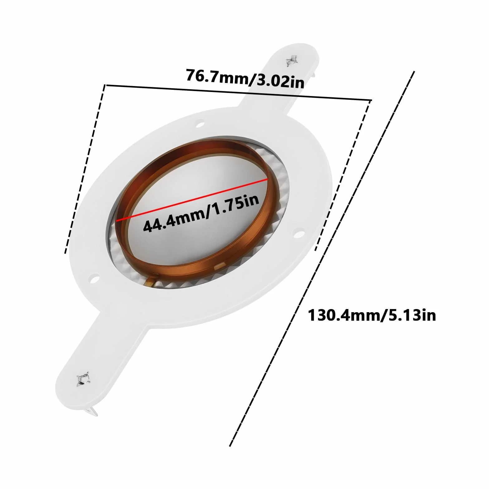 Membrana głośnikowa 44,4 mm 8 omów kompatybilna z głośnikiem JBL 2418 2418-1 2418-8 2418H 2418-H