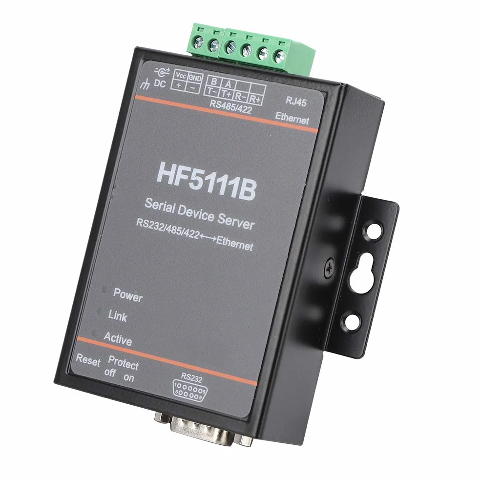 HF-5111B serwer szeregowy, serwer sieci szeregowej 3 w 1 RJ45 RS232/RS485/RS422 do serwera Ethernet Serial Server DTU
