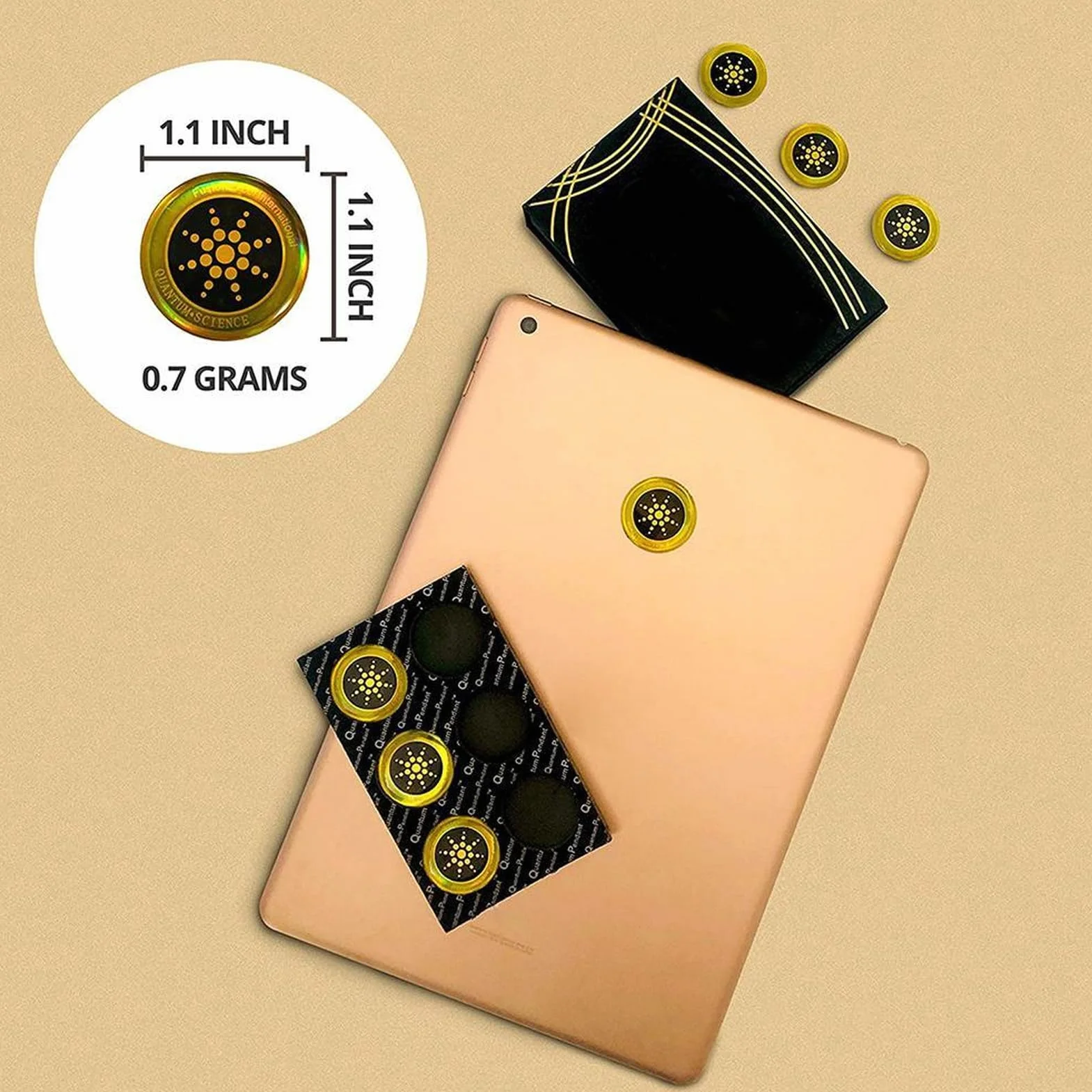 6 Sztuk/arkusz Anty-radiacyjna Naklejka na Telefon Komórkowy, 10.8 * 7.2cm Silikonowe Naklejki Chroniące Przed Promieniowaniem, Można wkleić na Komputerach, Laptopach (Styl 2)