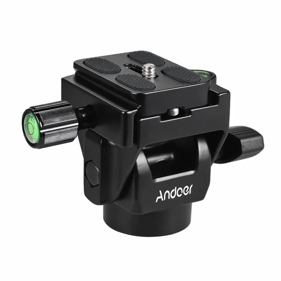 Andoer Głowica uchylna monopod, głowica statywu z płytką szybkiego zwalniania