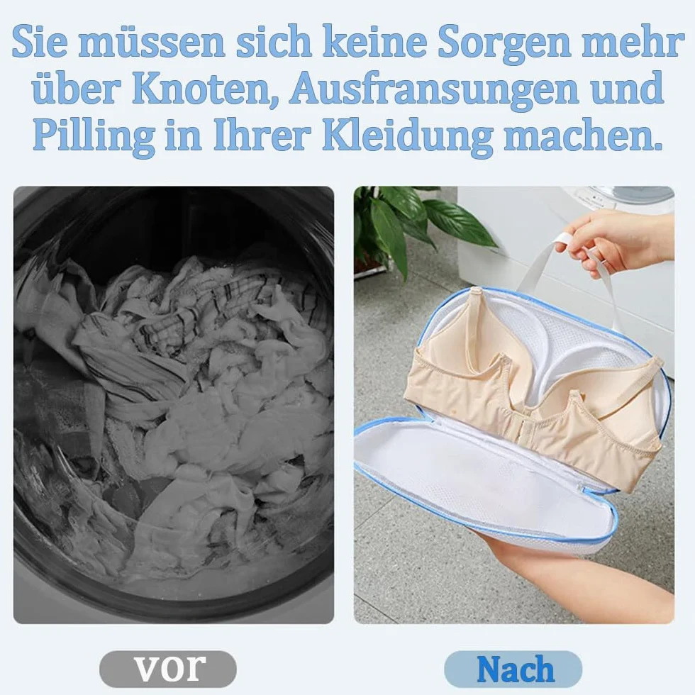 Siatka na bieliznę, 2 sztuki, siatka na bieliznę, biustonosz, worki do prania w pralce, na ubrania i bieliznę, dla kobiet, kolor niebieski, szary