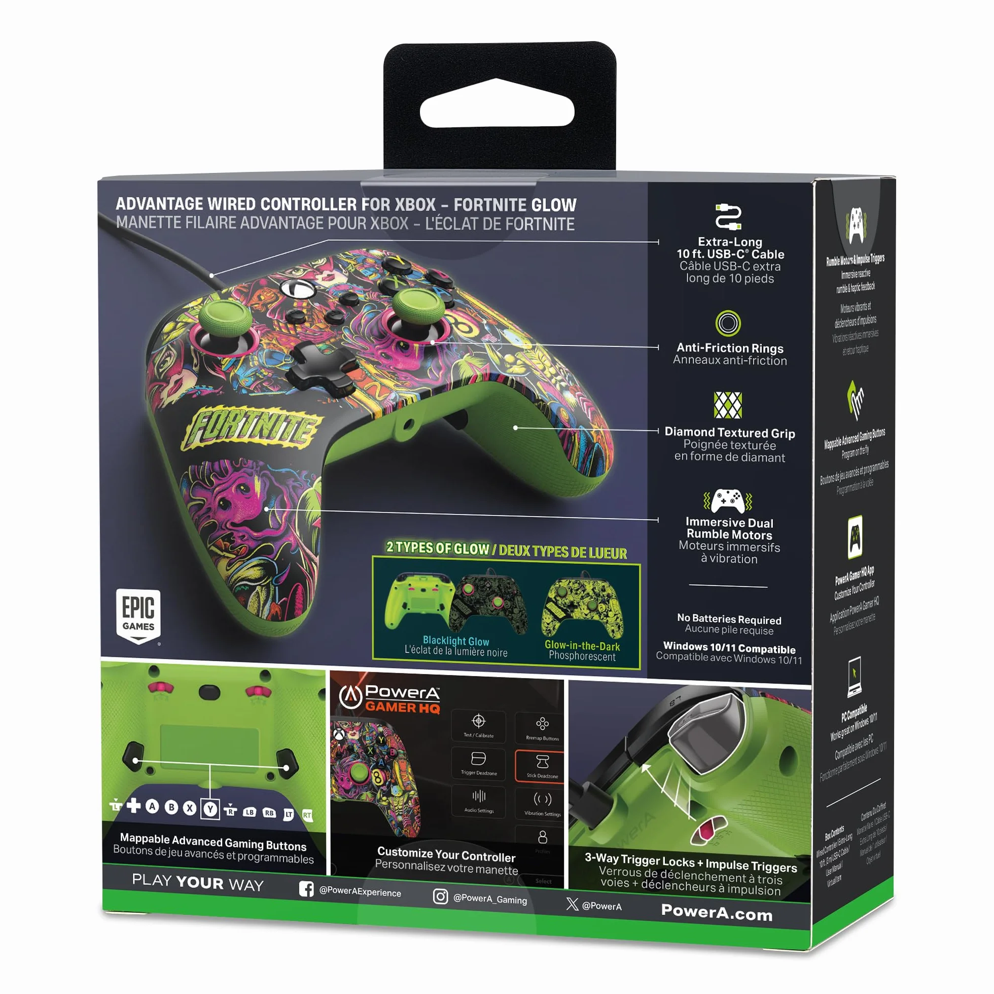 Advantage Wired Controller for Xbox Series X|S Fortnite Glow