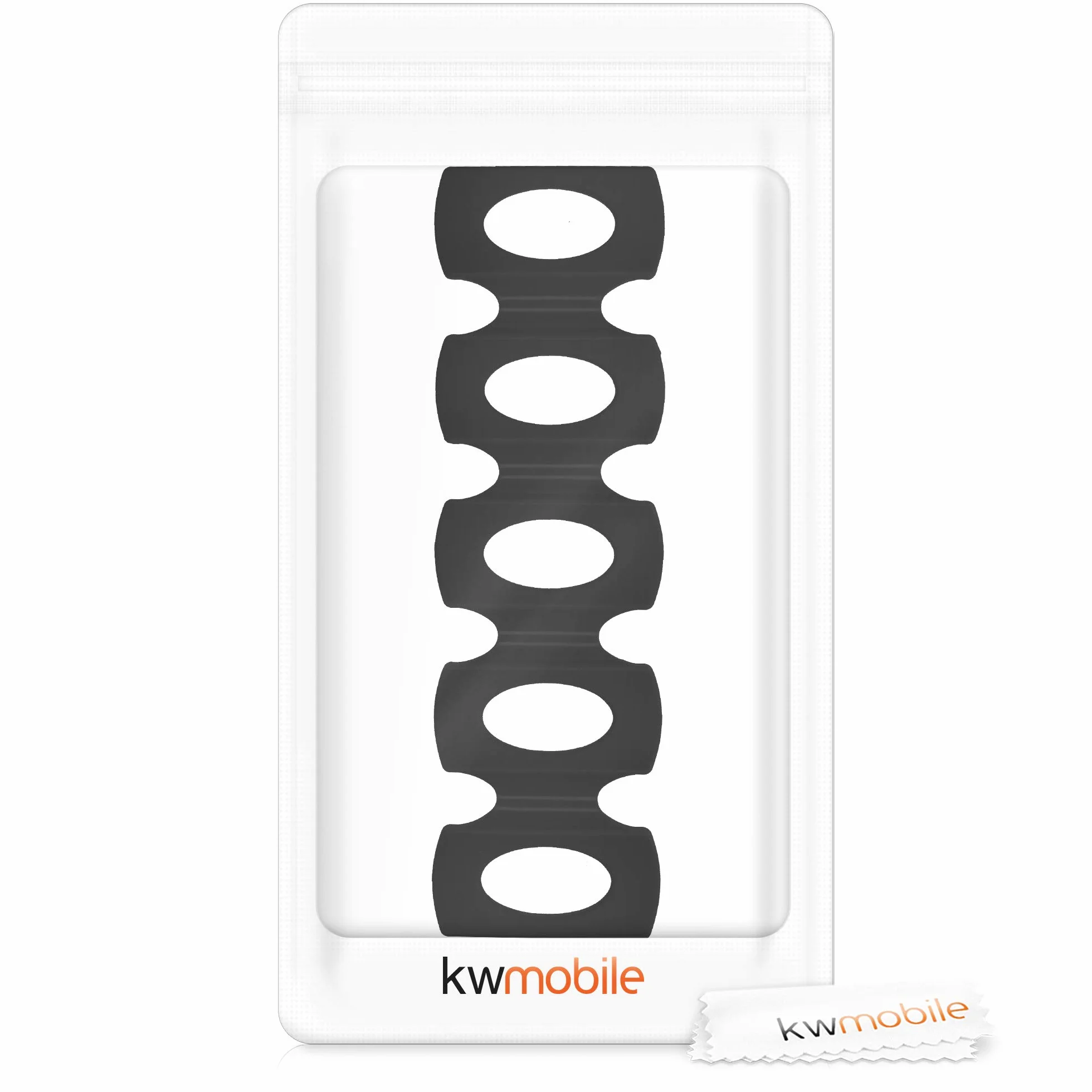 Kwmobile składany uchwyt na butelki do lodówki silikonowy 31 x 9,5 cm czarny