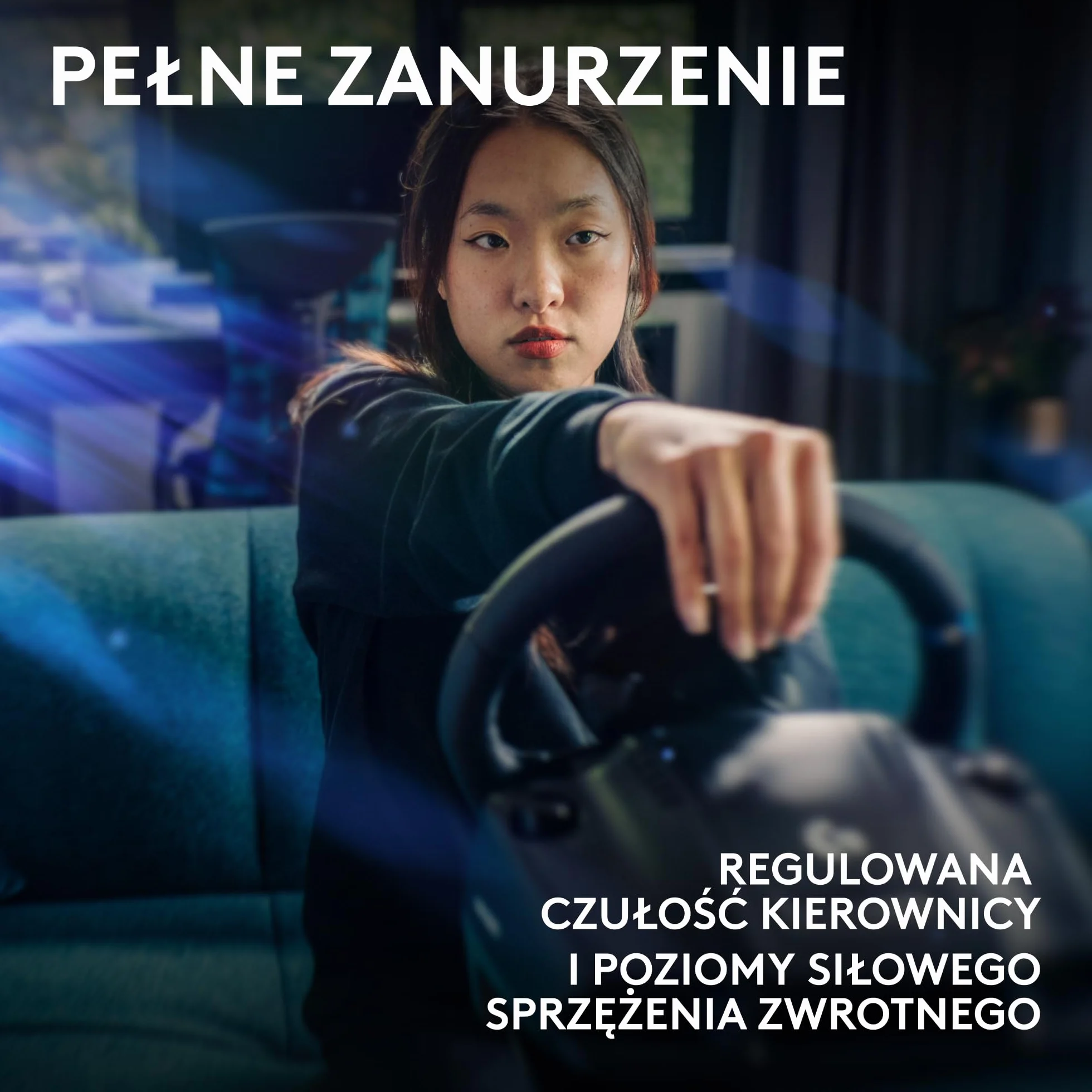 Logitech G G923 Kierownica wyścigowa i pedały, siłowe sprzężenie zwrotne TRUEFORCE 1000 Hz, PS5, PS4, PC, Mac - Czarny