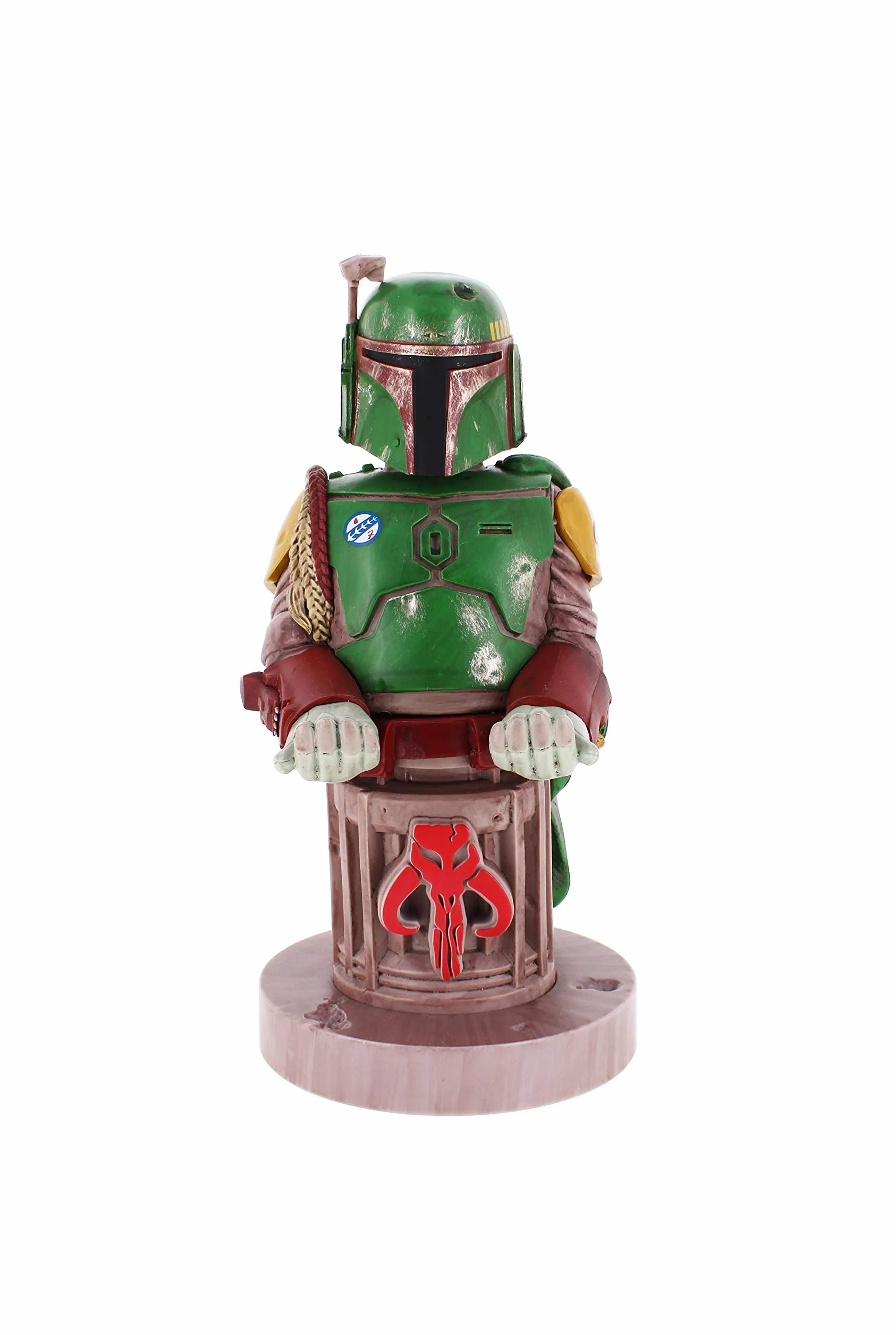 Cable Guys - Star Wars Boba Fett Gaming Accessories Holder & Phone Holder for Most Controller (Xbox Series X, PlayStation PS5, Nintendo Switch) & Phone (iPhone, Google Pixel, Samsung)