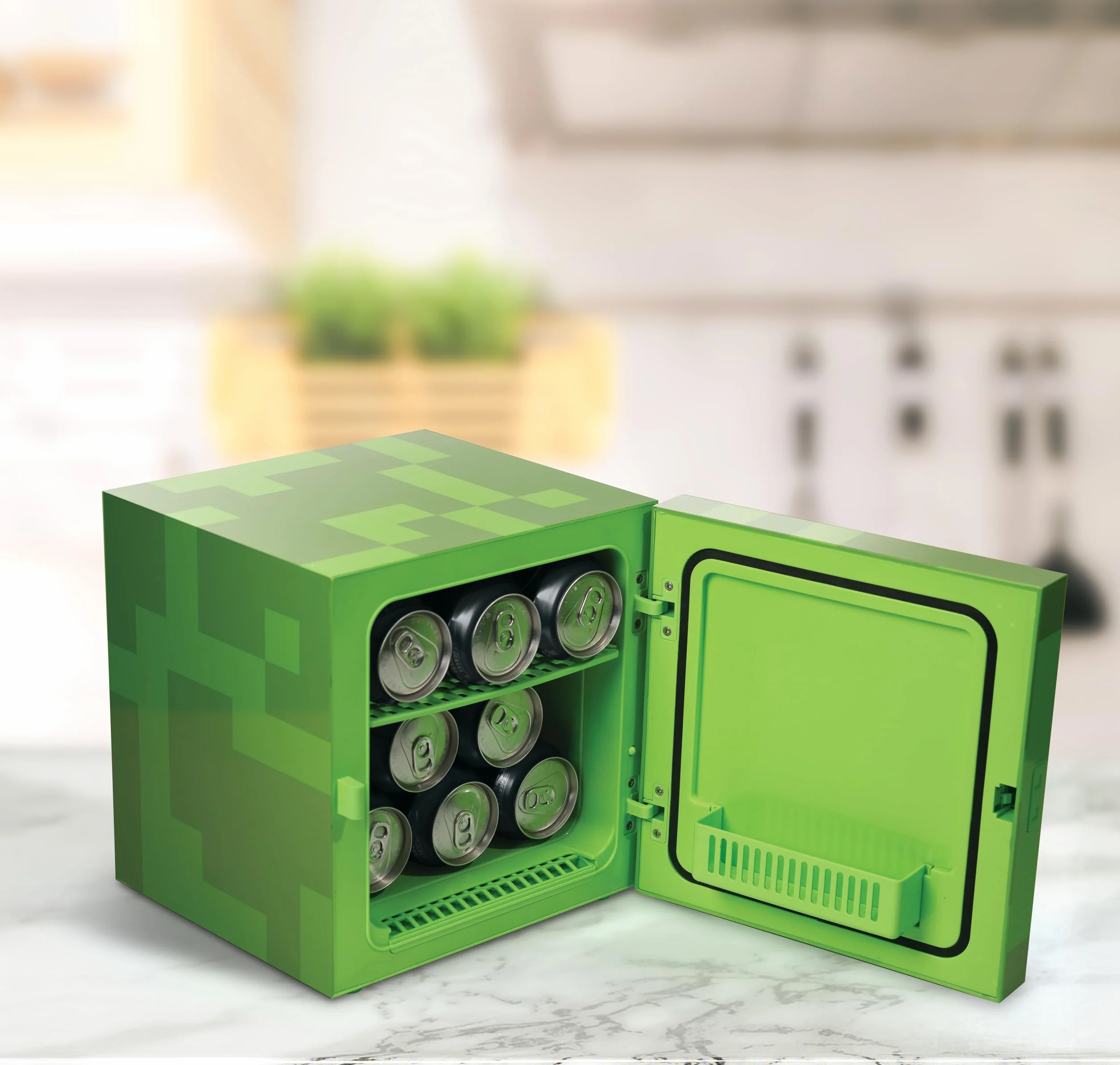 Minecraft Creeper Cooler Mini lodówka 6,7 litra 220 V / 12 V cicha cool box