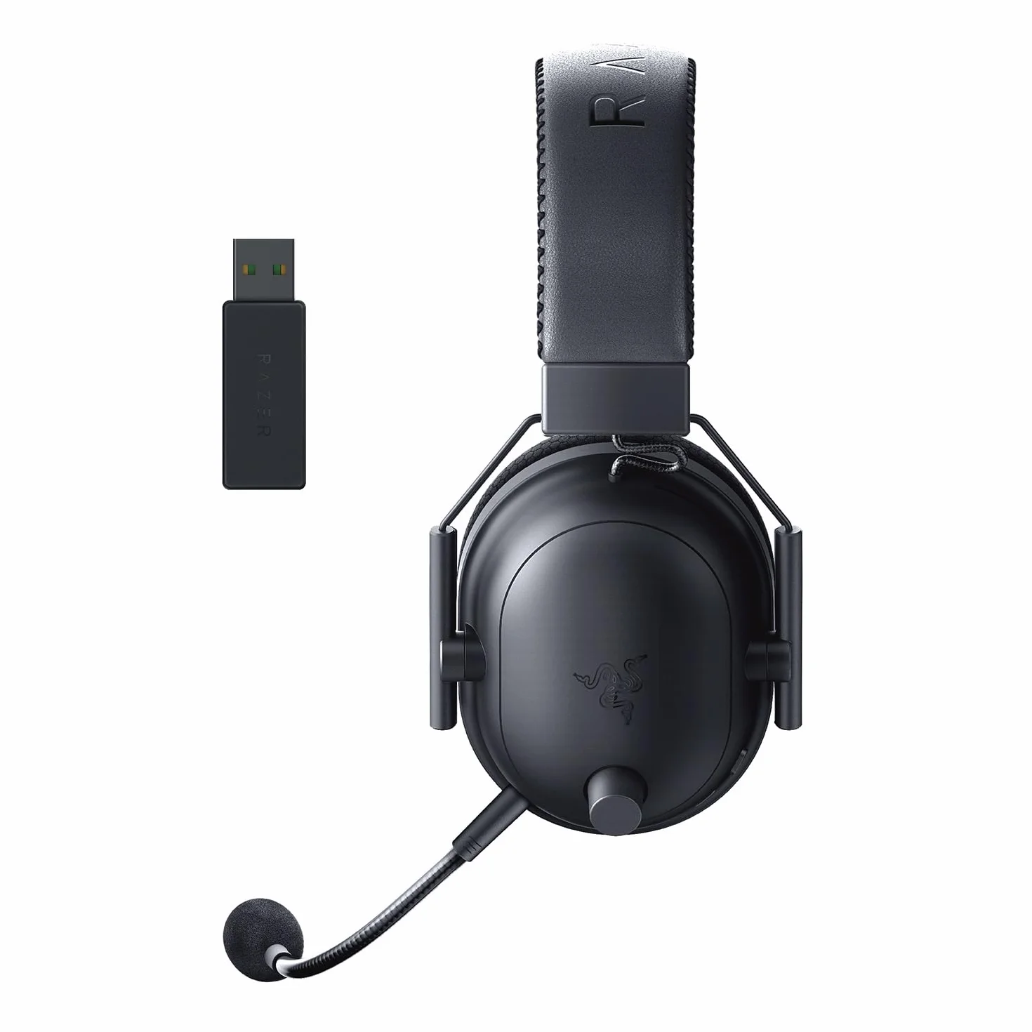 Razer BlackShark V2 Pro (2023) - PC Bezprzewodowe słuchawki e-sportowe klasy premium (mikrofon Super Wideband, 50mm przetwornik TriForce, bezprzewodowa HyperSpeed, bateria do 70 godzin) Czarny