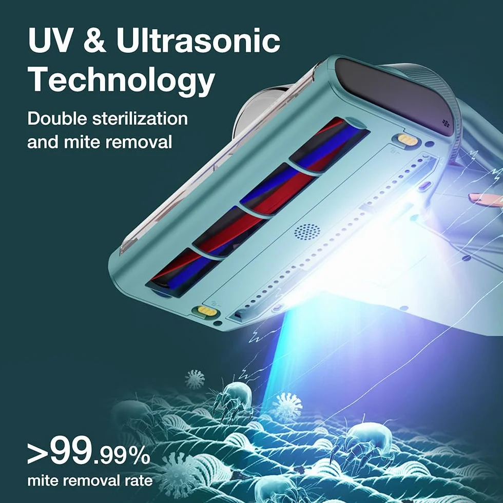 JIMMY BX7 Pro Przenośny odkurzacz przeciwroztoczowymaterac, moc 700W, sterylizacja UV i ultradźwięki, inteligentny czujnik brudu, podwójny cykloniczny system filtracji