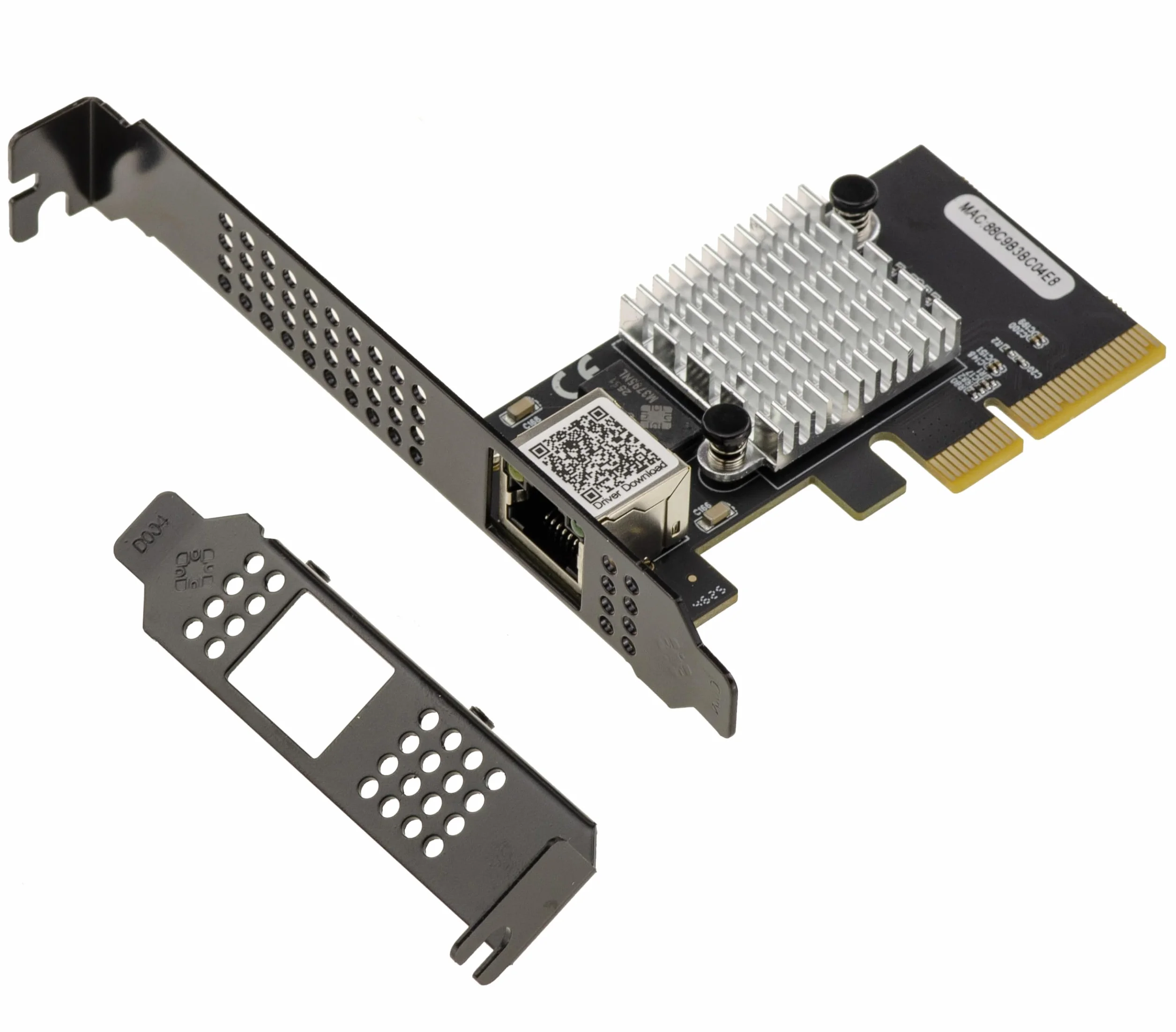 KALEA-INFORMATIQUE Karta kontrolera sieciowego PCIe x4 Gen 4.0 10 Gigabit Ethernet, kompatybilna z 1G, 2.5G, 5G, 10G, złącze RJ45, chipset Realtek RTL8127, kompatybilna wstecznie z Gen 3.0