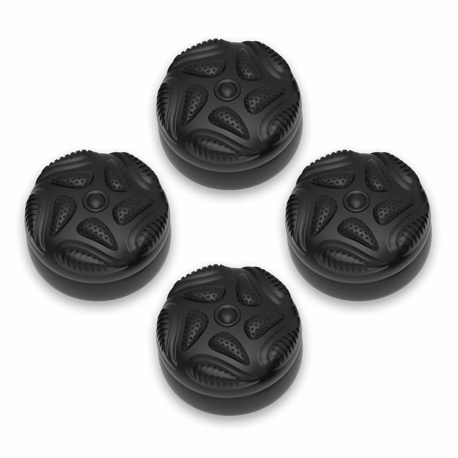 PlayVital Osłonki na Drążki do Switch 2 Kontrolera,Nakładki na Joystick do Switch 2 Joyconów Akcesoria,4 Sztuki Nakładek Na Drążki Analogowe Thumbstick Grip Cover – Czarny