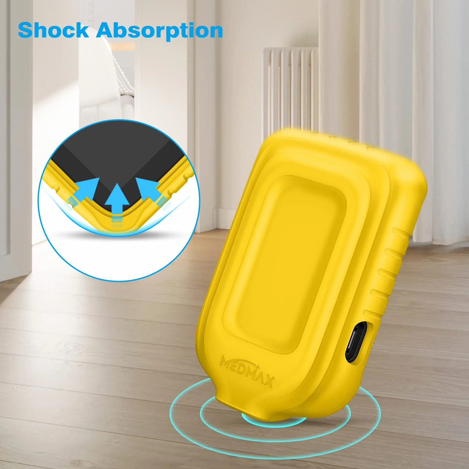 MEDMAX Silicone Étui pour Freestyle Libre Léger Coque Anti-dérapante Housse de Protection Compatible avec Freestyle Libre 2