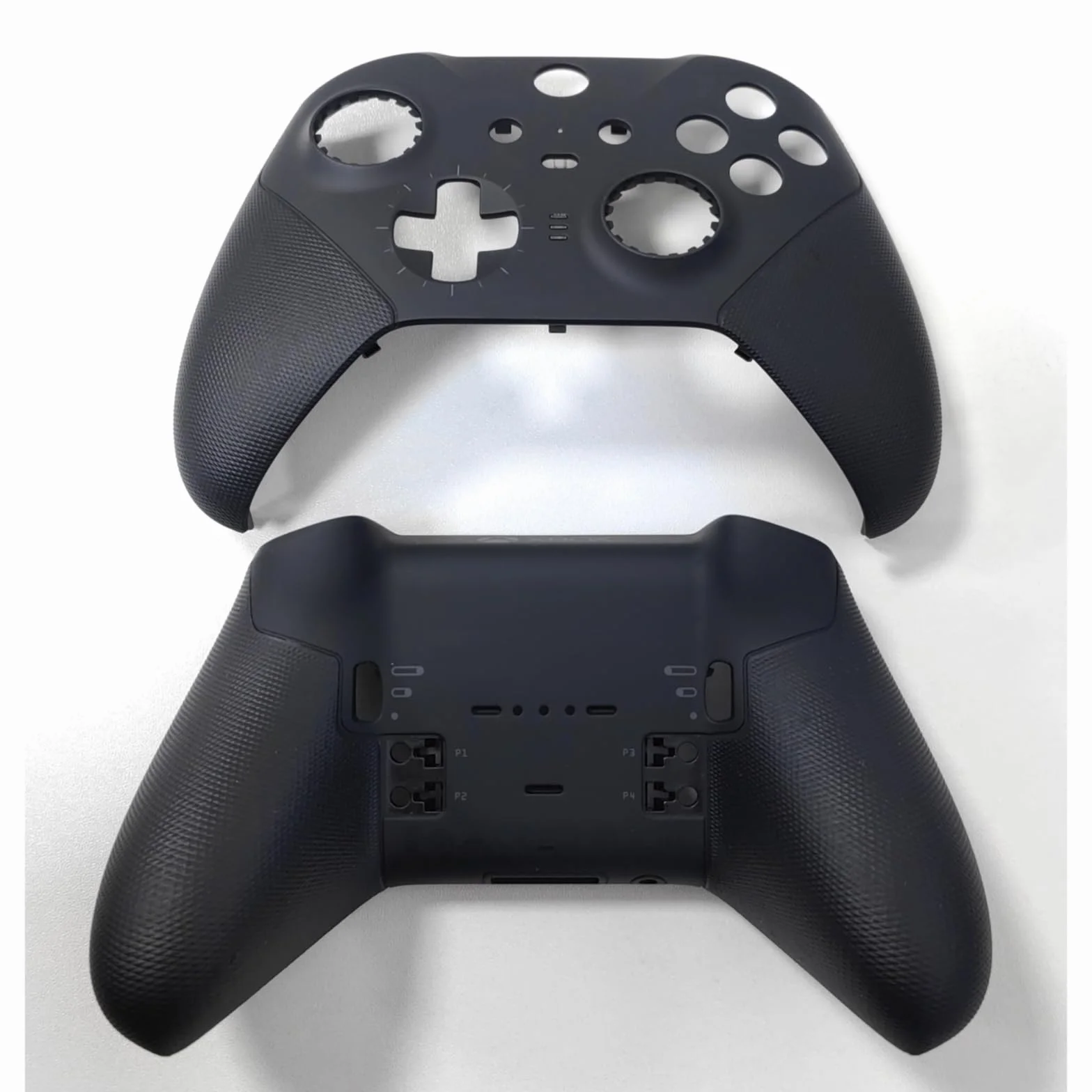 Wymienna Obudowa Przednia Powłoka Płyta Czołowa + Tylna Powłoka do Xbox Elite Kontroler Bezprzewodowy Series 2, Czarny, z Narzędziem do Wkręcania