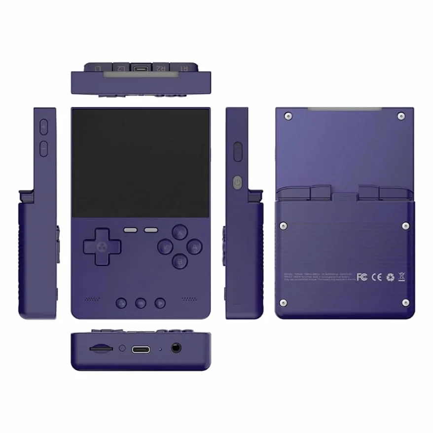 Brick Retro przenośna konsola do gier, wyświetlacz IPS 3,2 cala, Allwinner A133plus, bateria 3000 mAh, USB-C, LED RGB, Linux