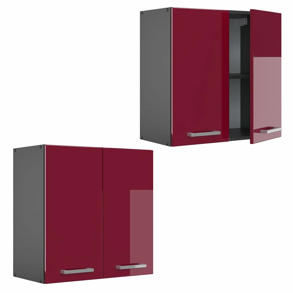 Vicco Szafka ścienna R-Line Czerwony połysk 60 cm