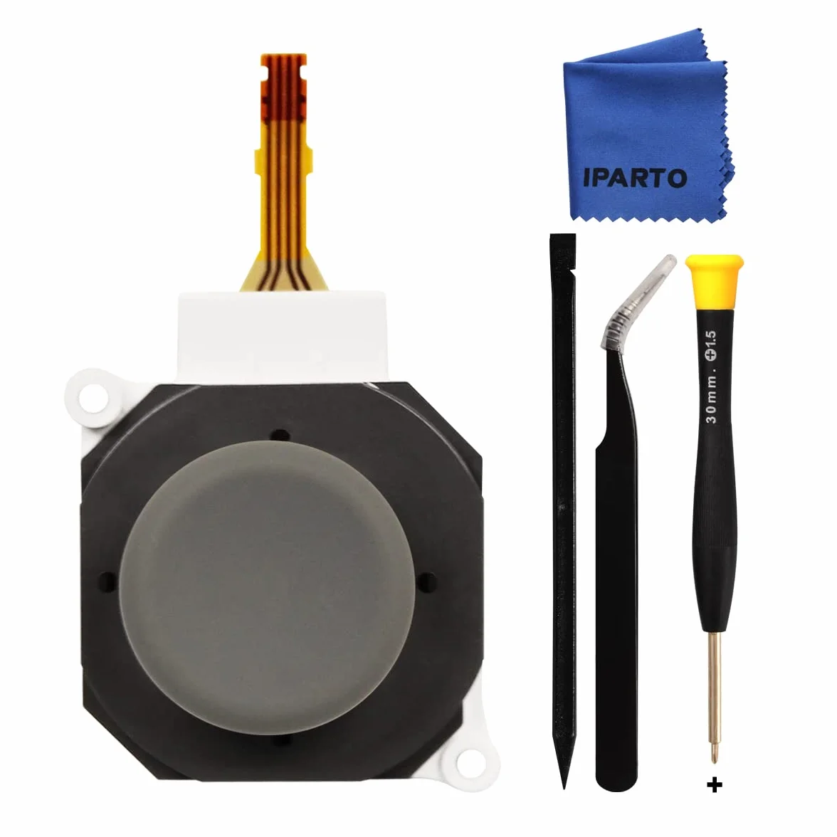 iParto 3D Joystick Replacement for Nintendo 2DS 3DS 3DS XL Analog Thumb Stick Joystick with Circle Pad Cap