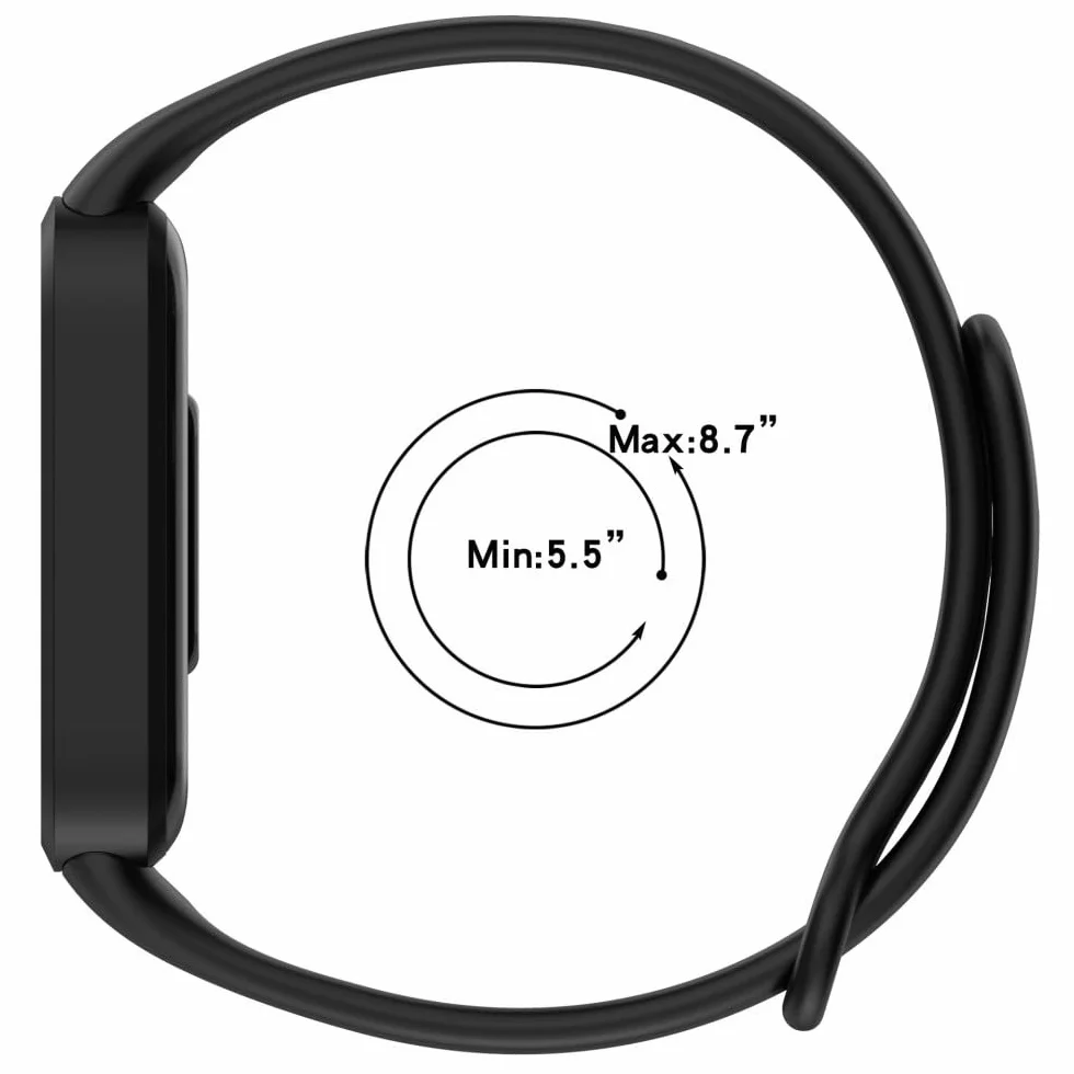 Bransoletka kompatybilna z Redmi Smart Band 3 / Xiaomi Smart Band 9 Active, miękki silikon, sportowy pasek do zegarka Xiaomi Smart Band9 Active dla kobiet i mężczyzn