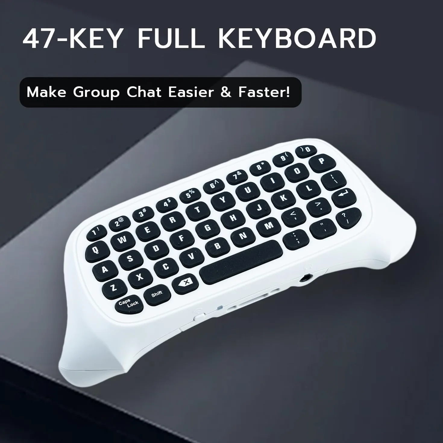 Mcbazel 2.4G Wireless Handheld Keyboard Mini Controller for Xbox Series X/Series S/Xbox One Slim/Xbox One S/Xbox One X Controller Support for 3.5mm audio jack