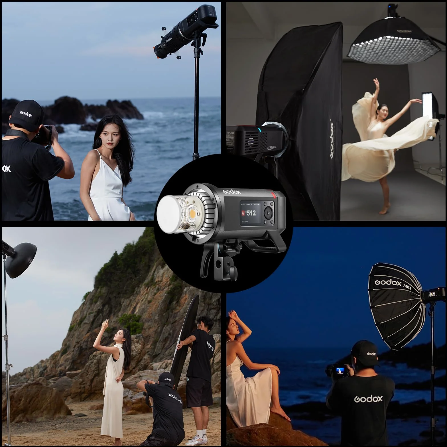 Godox AD600Pro II Outdoor Strobe Light 600 Ws 2,4 GHz Bezprzewodowa kamera błyskowa TTL Speedlite TFT ekran sterowania kartą Potężny akumulator litowo-jonowy 1/8000s HSS 0,01-0,9s Recykling