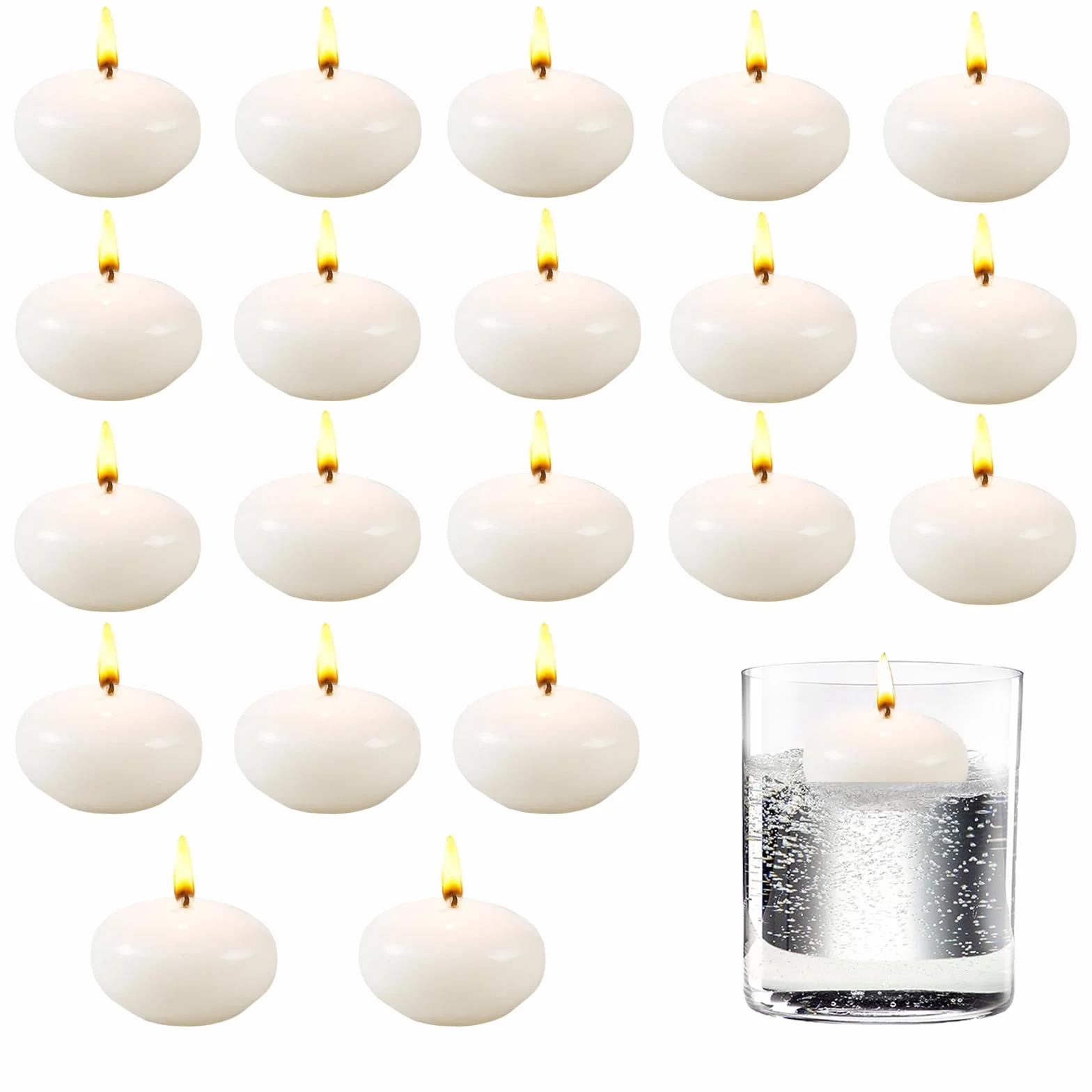 Ronoza® 20 sztuk pływających świec 4,2 × 2,2
