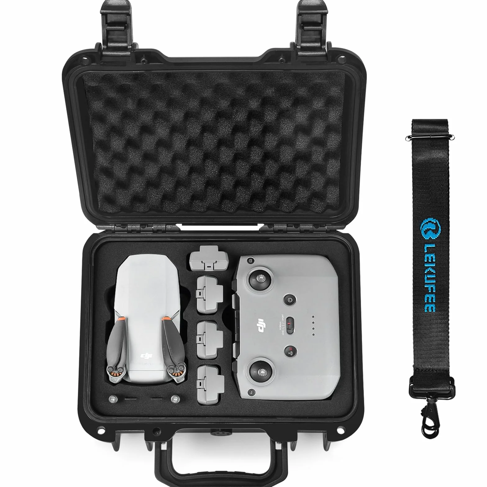 LEKUFEE Kompaktowa, przenośna, wodoszczelna torba do przenoszenia, walizka kompatybilna z dronem DJI Mavic Mini 2 i akcesoriami Mavic Mini 2 (mini 2 drony i akcesoria nie wchodzą w zakres dostawy),