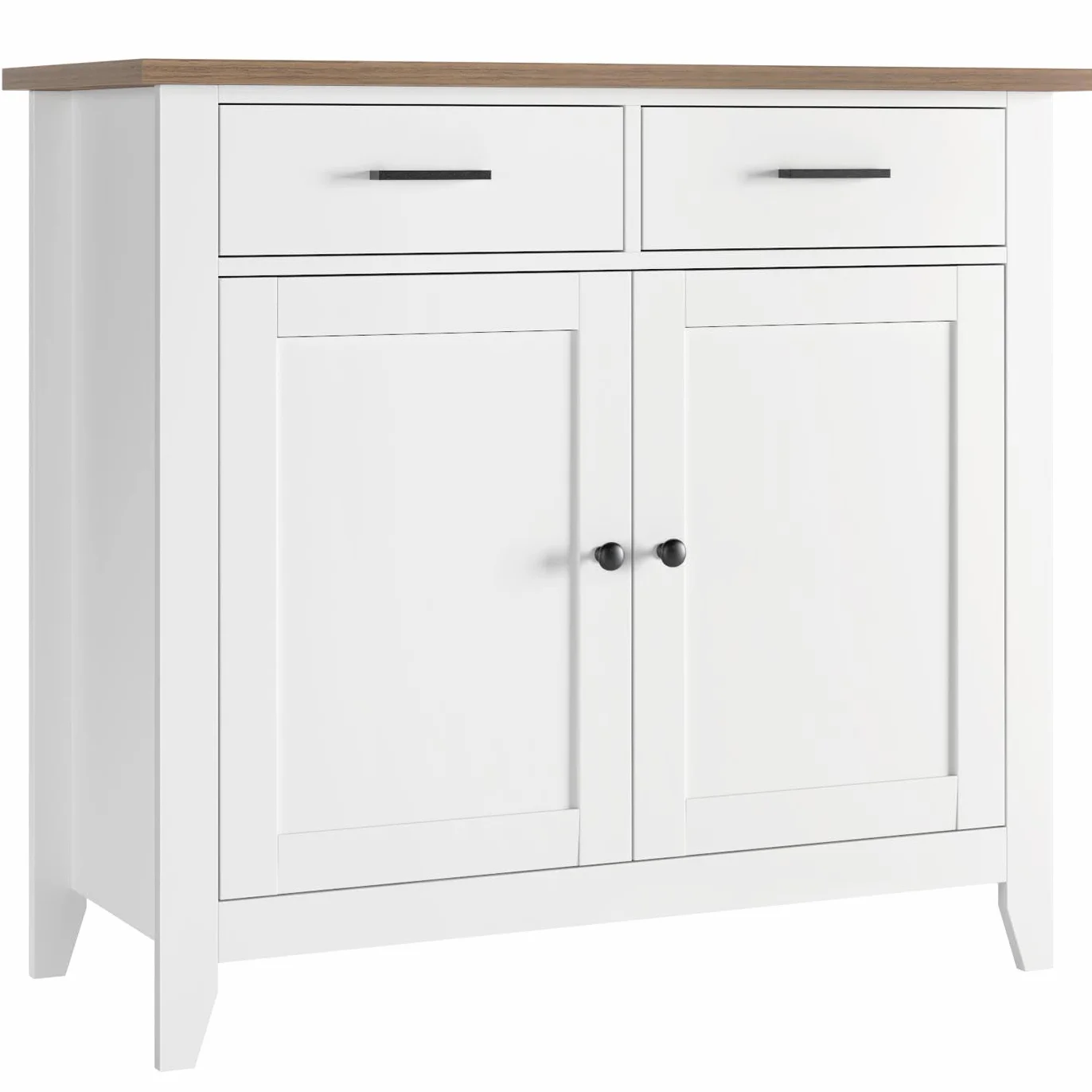 HOCSOK kredens szafka kuchenna 2 szuflady 2 drzwi blat roboczy drewno 82 x 40 x 91 cm