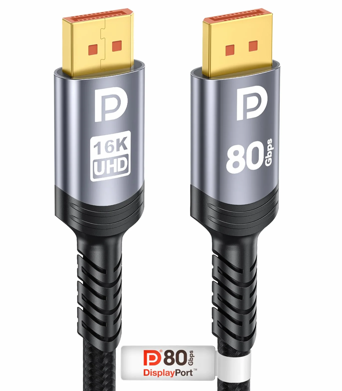 Sniokco 80Gbps Kabel DisplayPort 2.1 1.5M, VESA Certyfikat 16K DP Kabel 16K@60Hz 8K@240Hz 4K@540Hz 360Hz 240Hz Kompatybilny z HDR HDCP 2.3 DSC FreeSync G-Sync Monitor Grafika RTX 5090 4090 PC HDTV